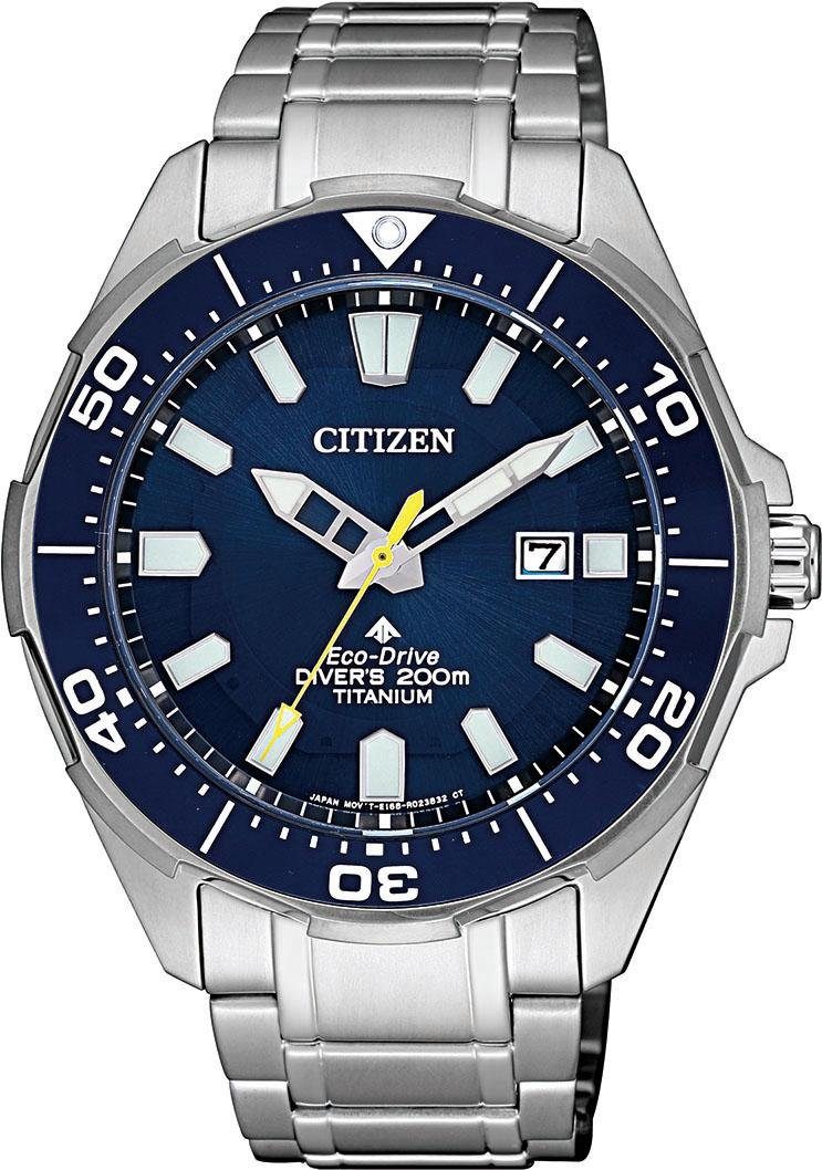 Citizen Duikhorloge Promaster Marine Eco-Drive duiker 200m Polshorloge, herenhorloge, solar, titanium, tot 20 bar waterdicht, datum