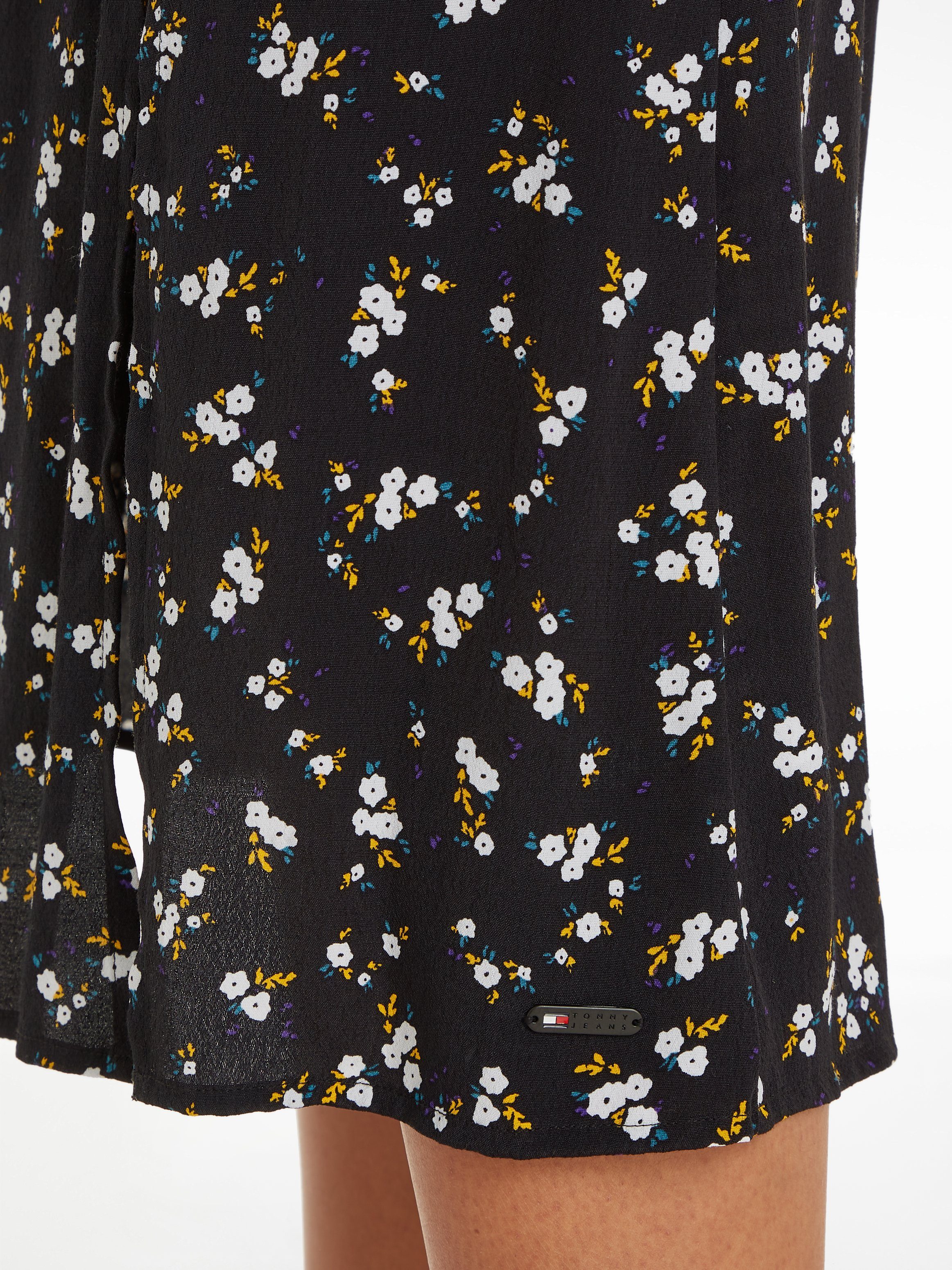 TOMMY JEANS Blousejurk TJW MIDI FLORAL RUFFLE DRESS