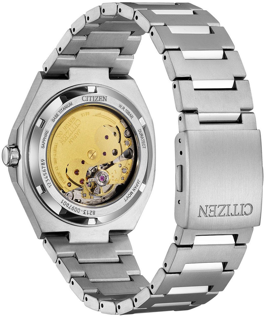 Citizen Automatisch horloge Horloge, herenhorloge, dameshorloge, titanium, saffierglas, tot 10 bar waterdicht.