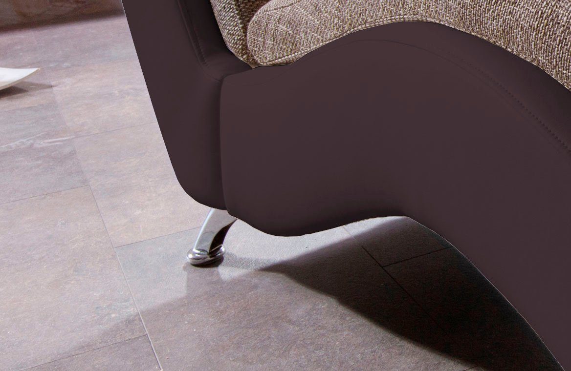 Home affaire Relaxstoel Vengo2 met hoofdkussen, matten-look op romp