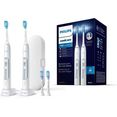 philips sonicare elektrische tandenborstel hx9611-19 expertclean 7300 ultrasone tandenborstel, met 2 expertclean handstukken wit