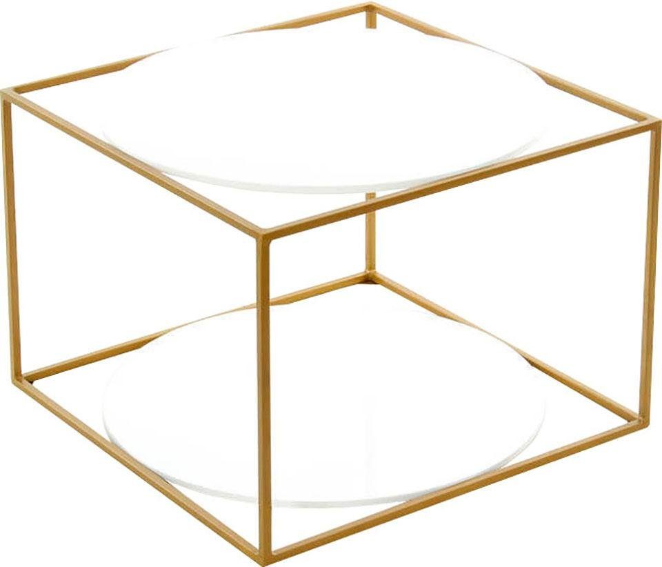 Kayoom Bijzettafel Cody 110, bijzettafel in kubusvorm, open, modern ontwerp (1 stuk) bijzettafels goud(kleur)