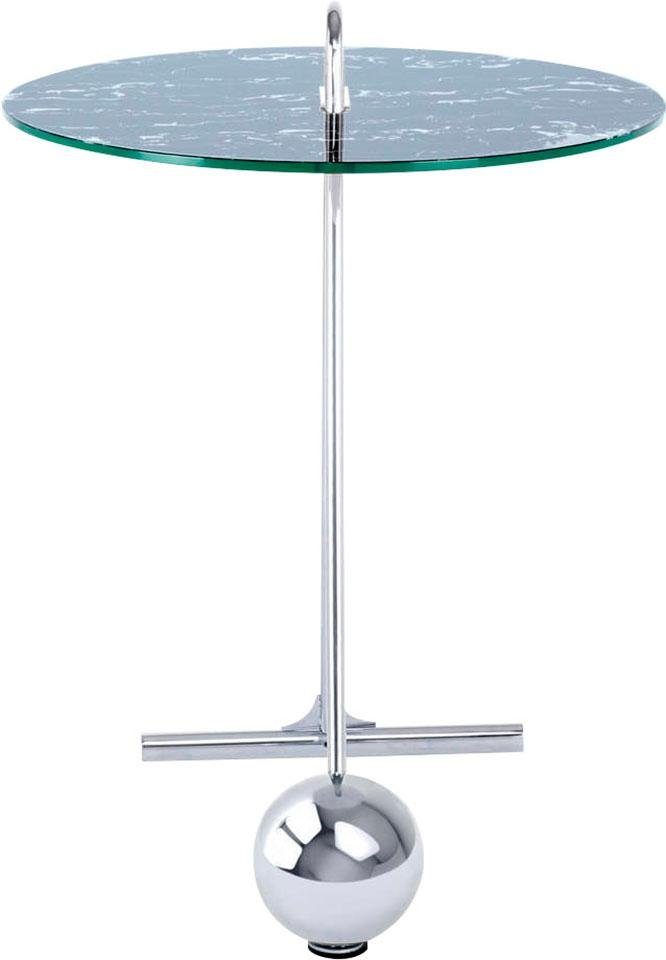 Kayoom Bijzettafel Pendulum 525, met ronde tafelblad Marmerlook, frame in pendule design, praktisch draagbaar (1 stuk)