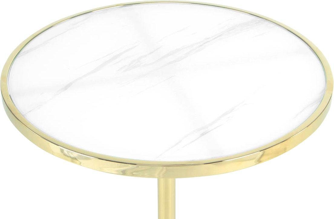 Kayoom Bijzettafel Lana 525, luxueuze bijzettafel, glamour-look, edel metalen frame (1 stuk)