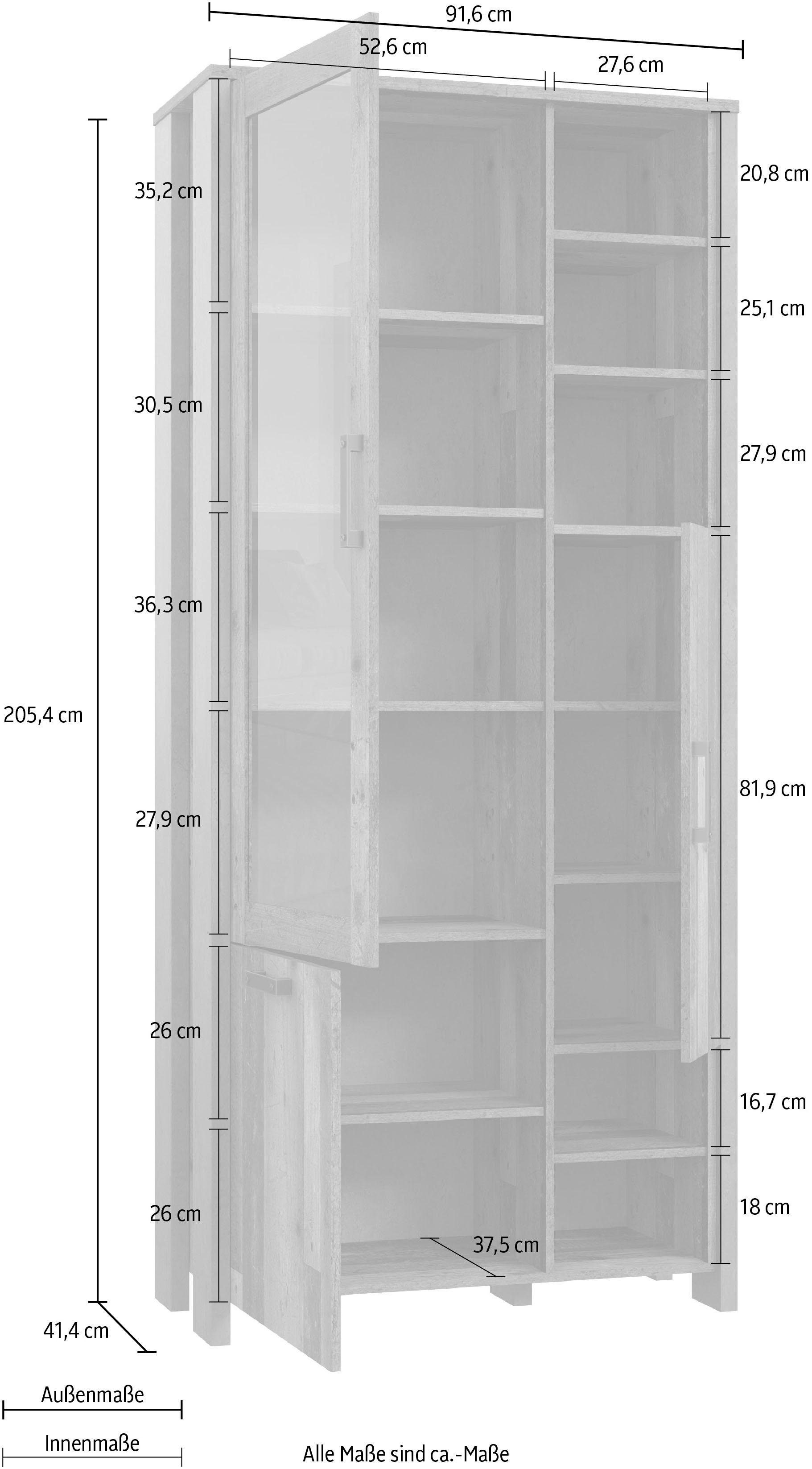 FORTE Highboard Clif Hoogte 205 cm