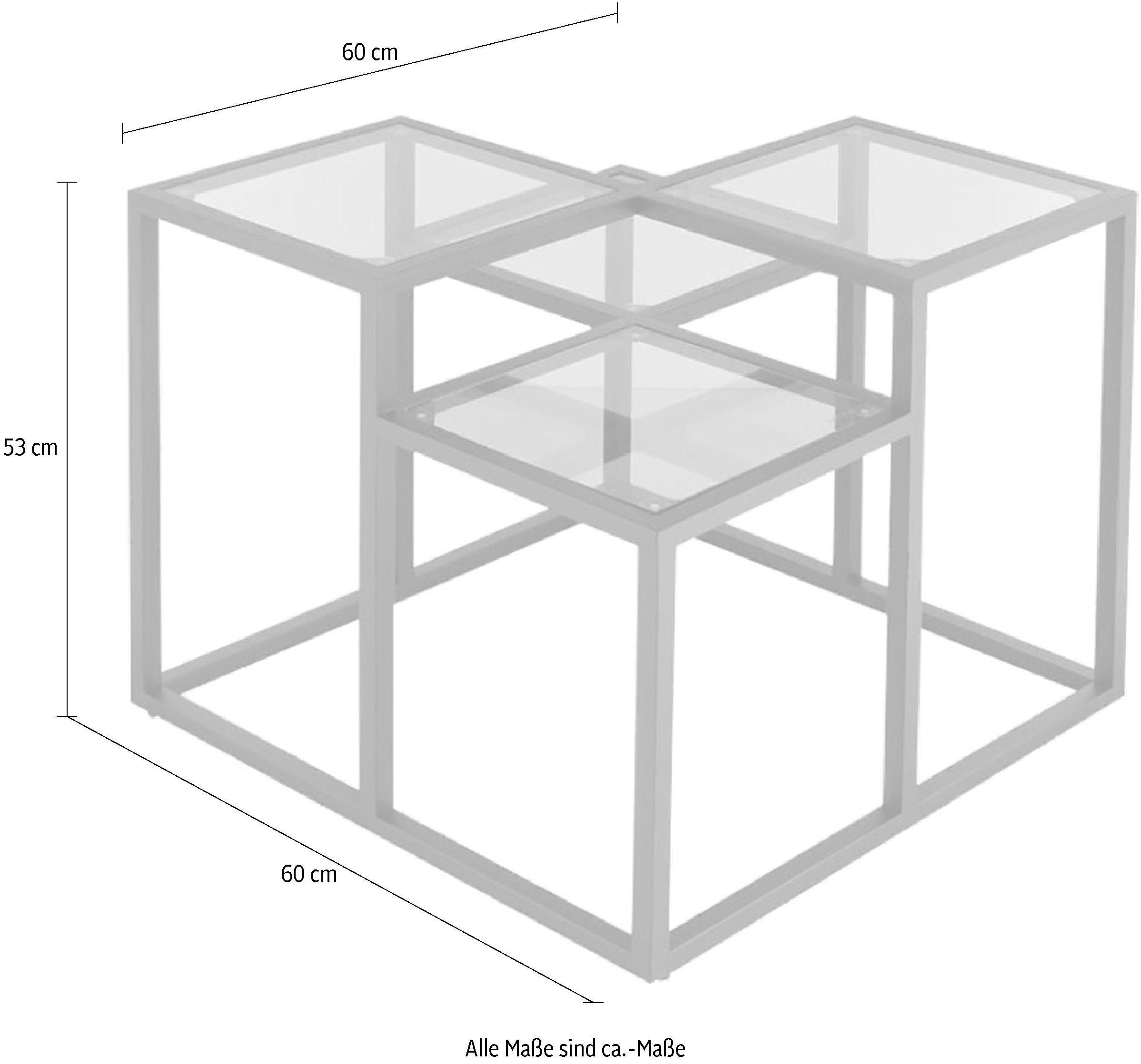Kayoom Bijzettafel Steps 625, bijzettafel in elegant ontwerp, kubusvormig (1 stuk)