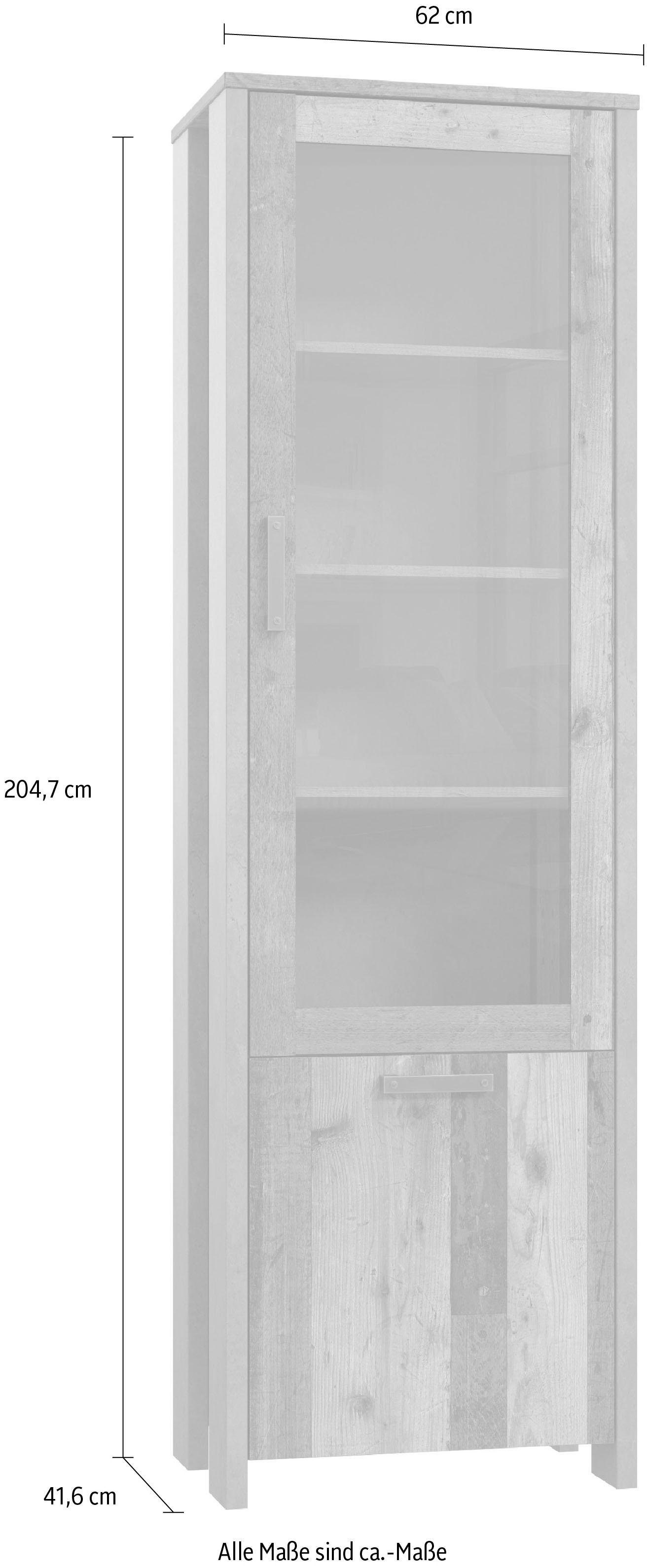 FORTE Vitrinekast Clif Hoogte 204 cm