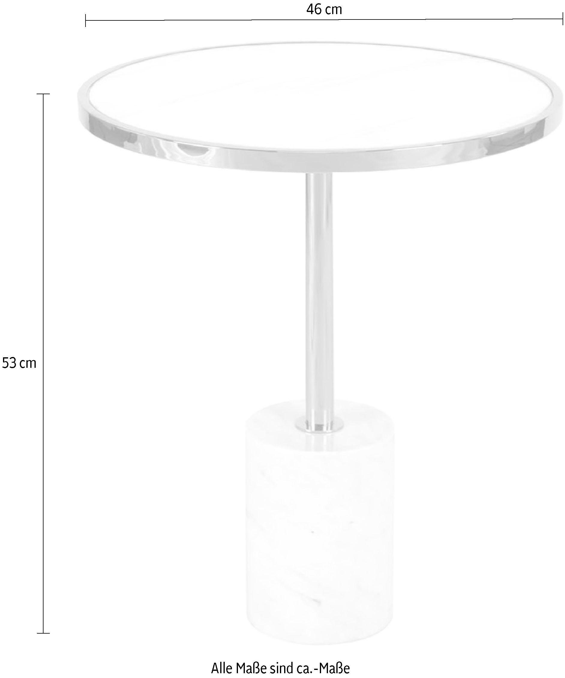 Kayoom Bijzettafel Lana 525, luxueuze bijzettafel, glamour-look, edel metalen frame (1 stuk)