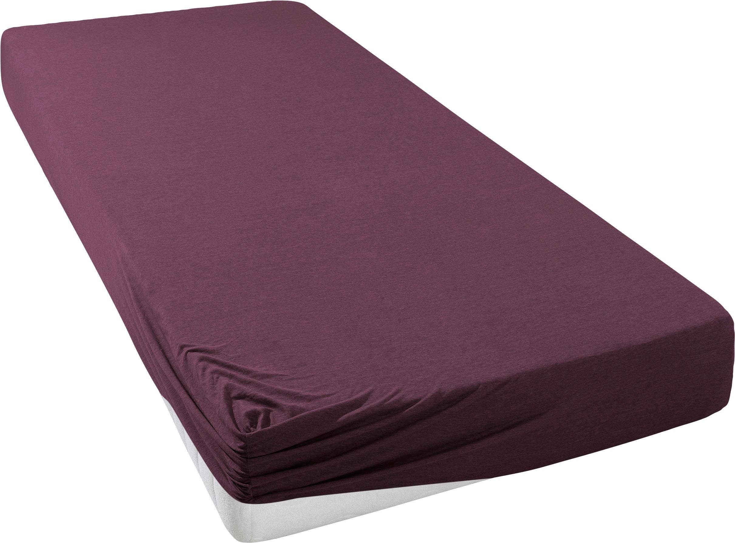 Leonique Hoeslaken Malia in afm. 90x200, 140x200 of 180x200 cm van katoen, voor matrassen tot 30 cm hoogte, laken, hoeslaken (1 stuk)