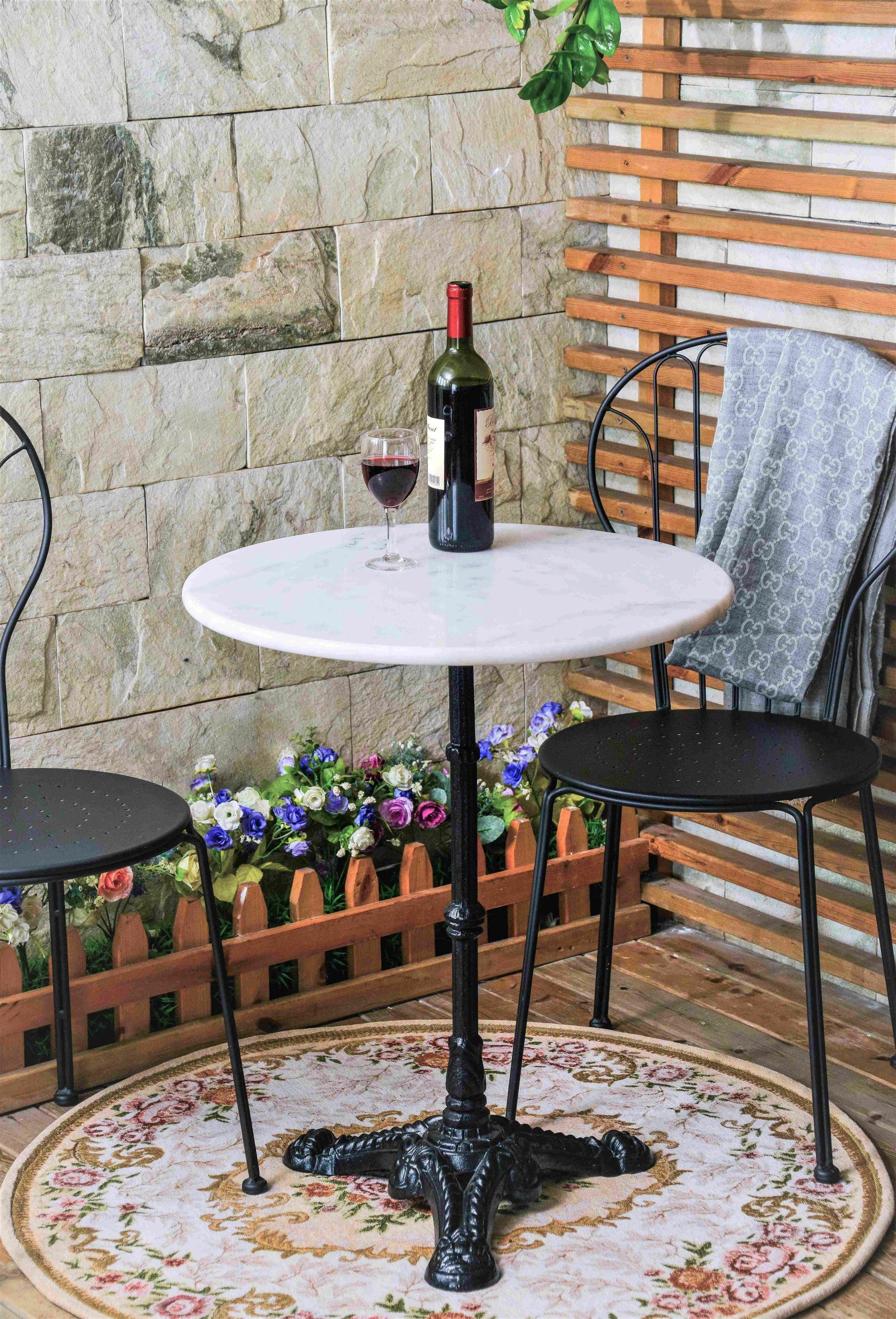 reservoir Het beste Schurend SIT Bistrotafel met marmeren blad en leuke ijzeren voet in de online winkel  | OTTO