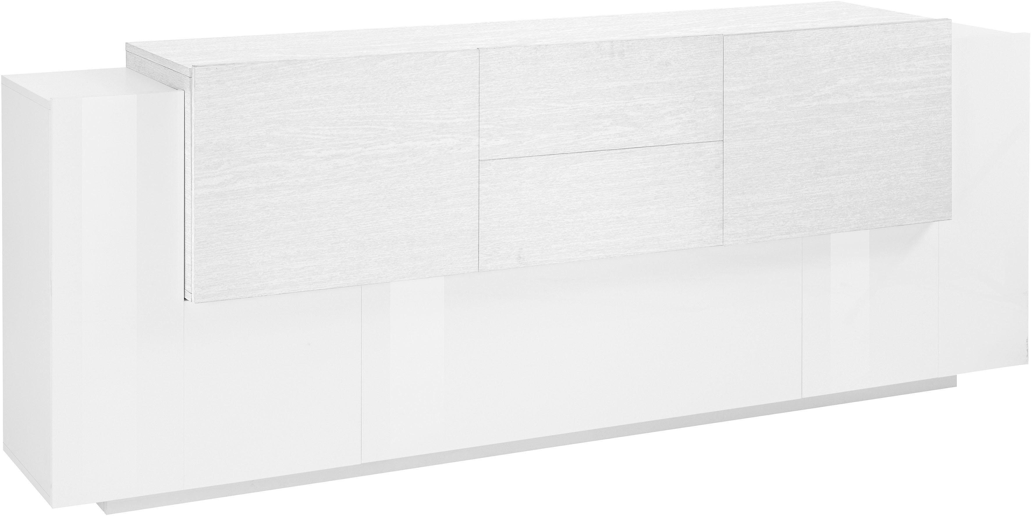INOSIGN Dressoir Coro, commode, kast, buffet, greeploos met legplanken
