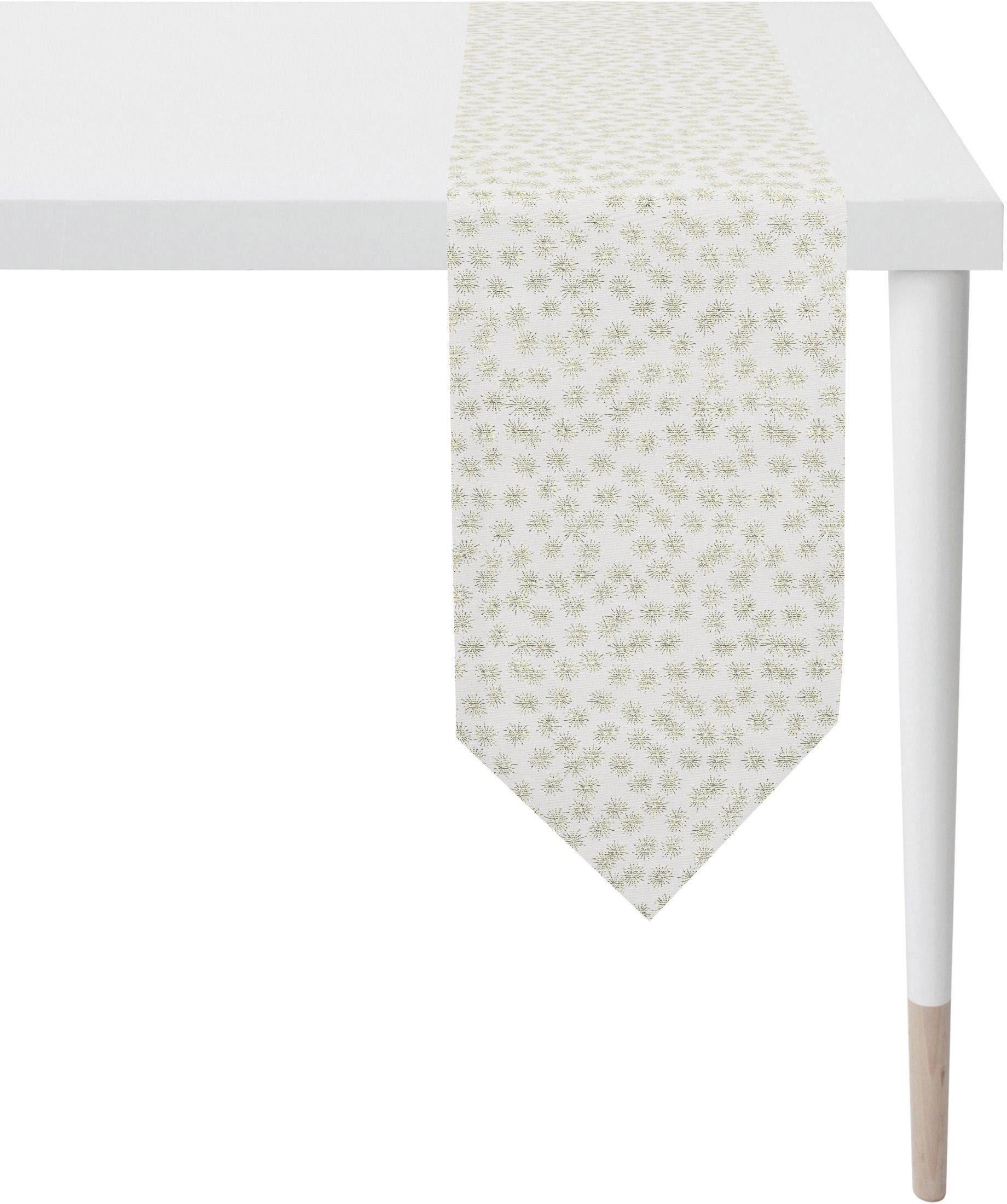 APELT Tafelband 1501 christmas Elegance, kerstversiering, kerst (1 stuk) tafel dekken maat 24x175 cm wit
