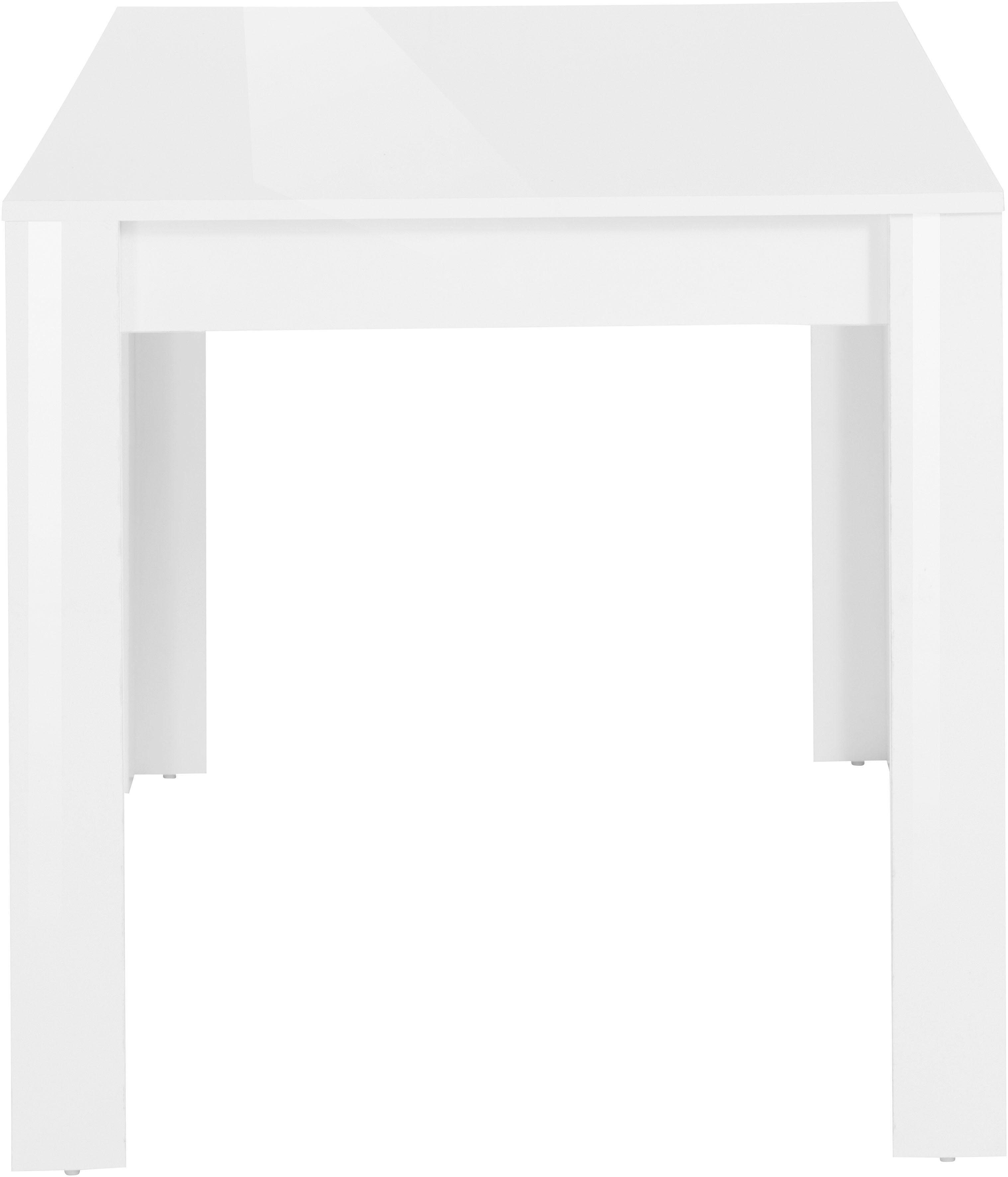 INOSIGN Eettafel Meigh, TOPSELLER! van houtmateriaal in hoogglans, breedte 80 of 120 cm