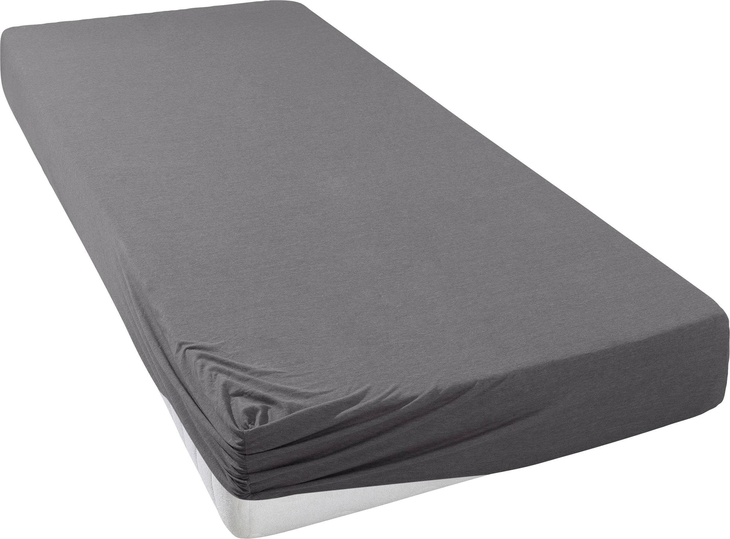 andas Hoeslaken Greta in mt. 90x200, 140x200 of 180x200 cm van katoen, voor matrassen tot 23 cm hoogte, laken, hoeslaken (1 stuk)