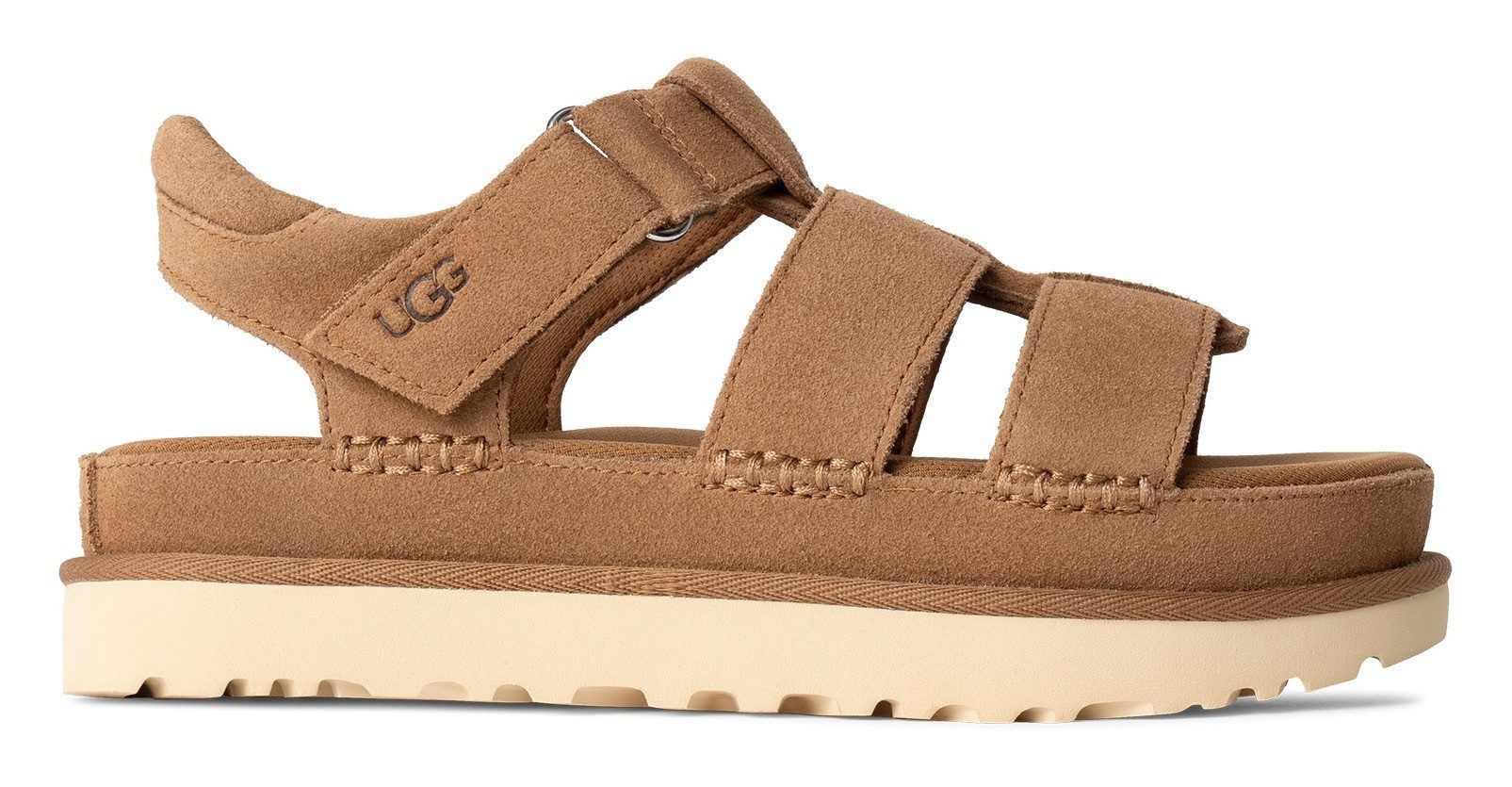 UGG Plateausandalen GOLDENSTAR STRAP , plateausandaal, flat met zacht voetbed