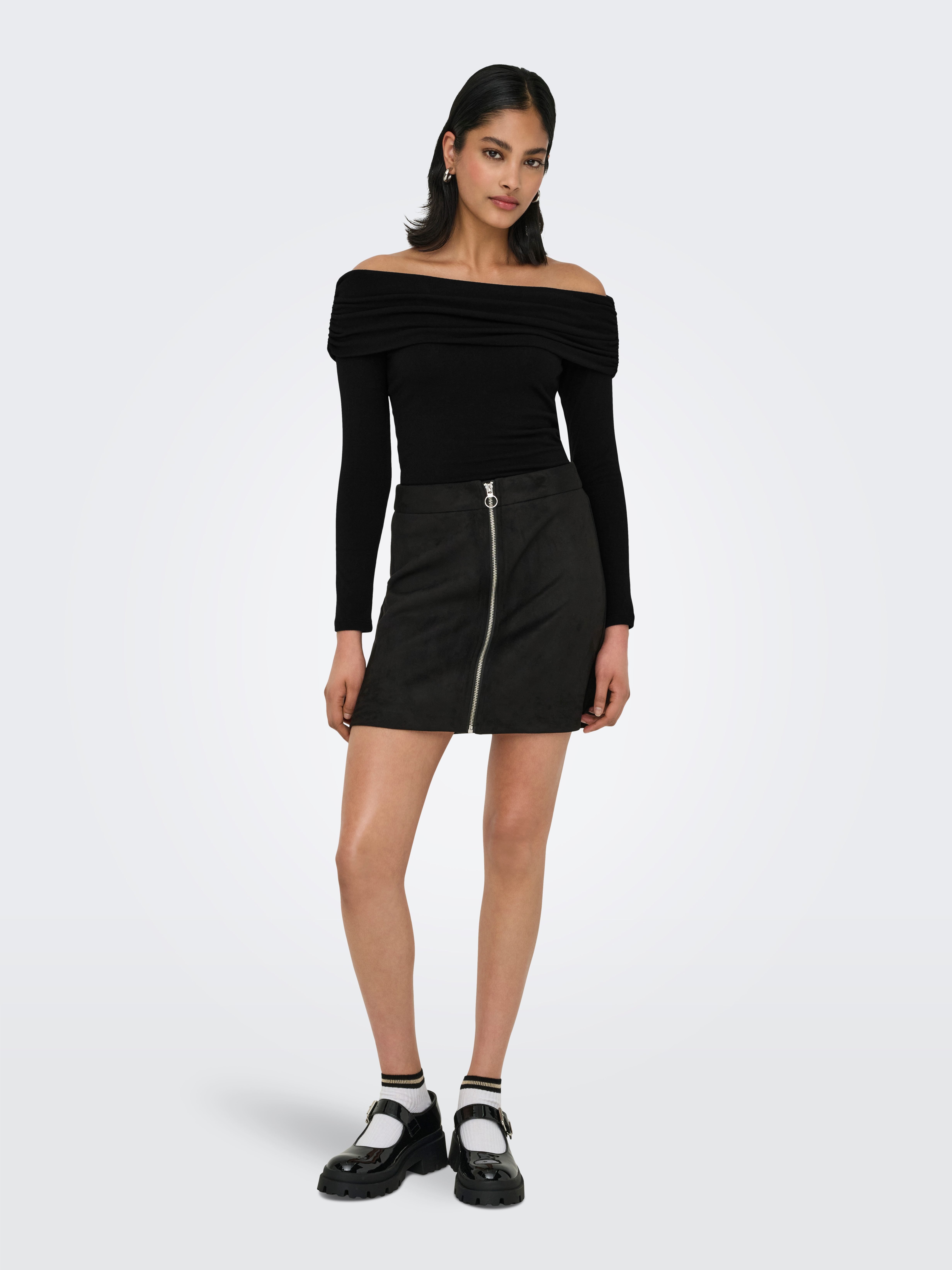 Only Shirt met lange mouwen ONLGLAMOUR L/S OFF SHOULDER TOP CC JRS