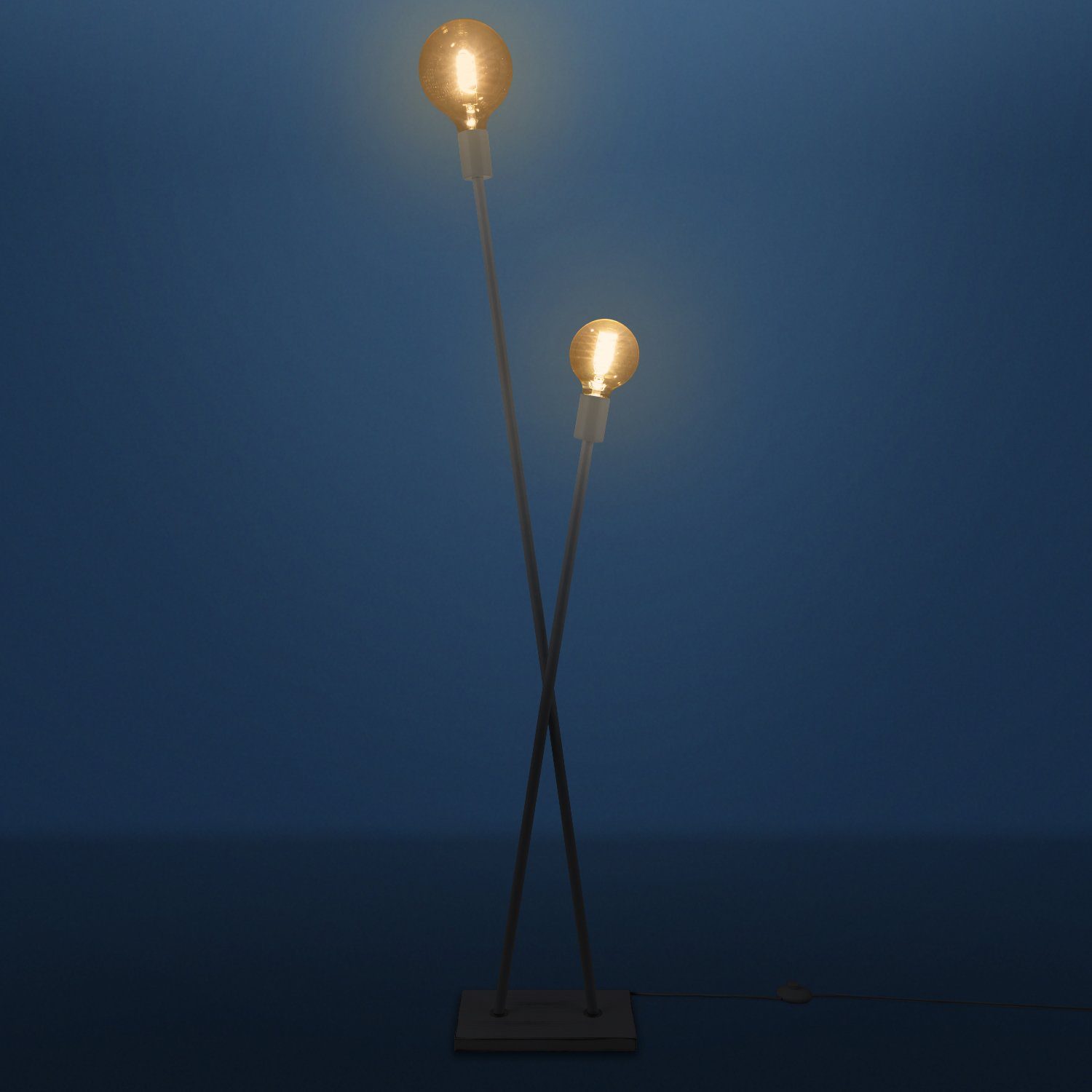 Paco Home Staande lamp IKS Vloerlamp LED lamp woonkamer vintage retro industrieel ontwerp E27