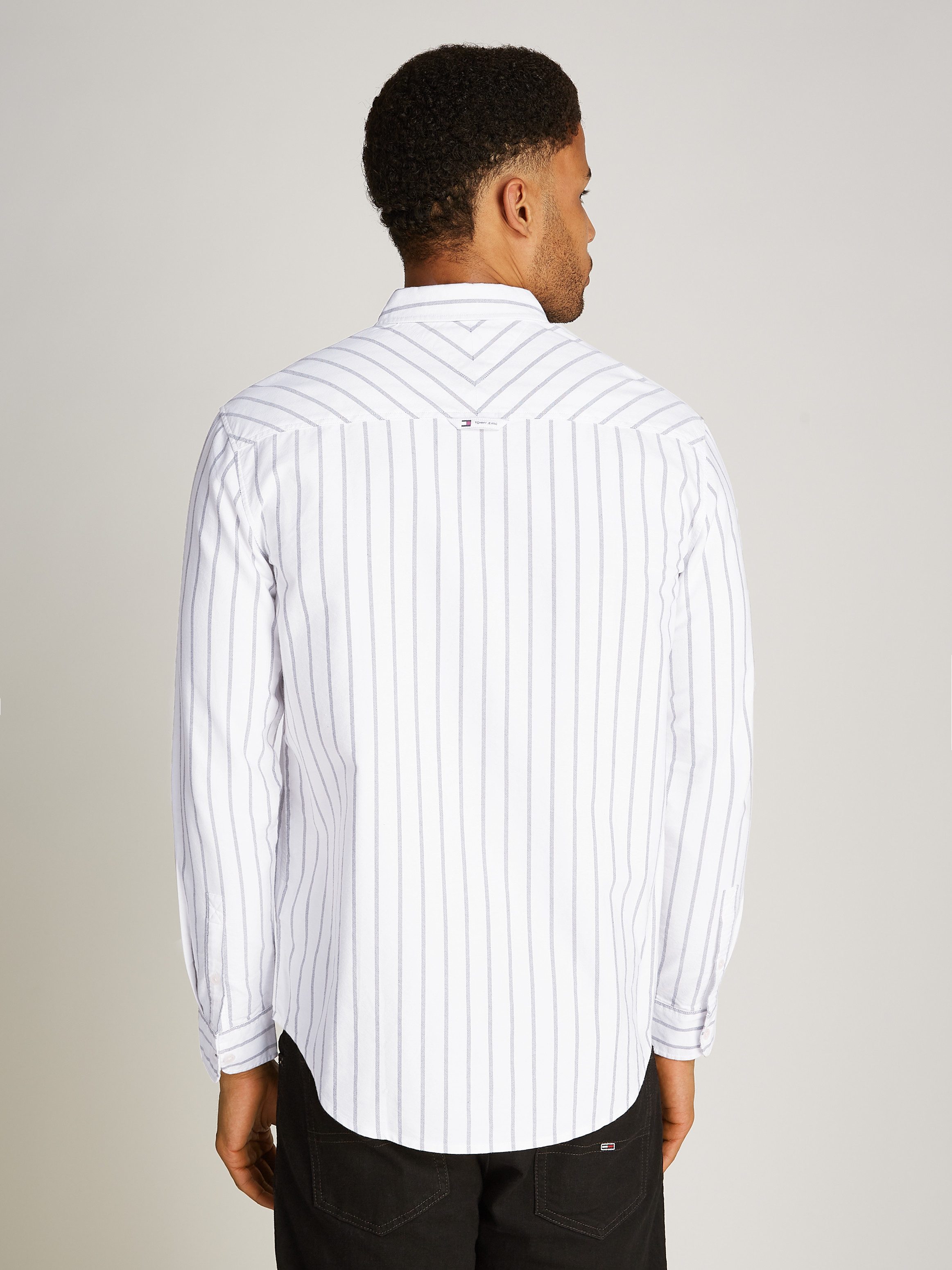 TOMMY JEANS Overhemd met lange mouwen TJM REG OXFORD STRIPE SHIRT