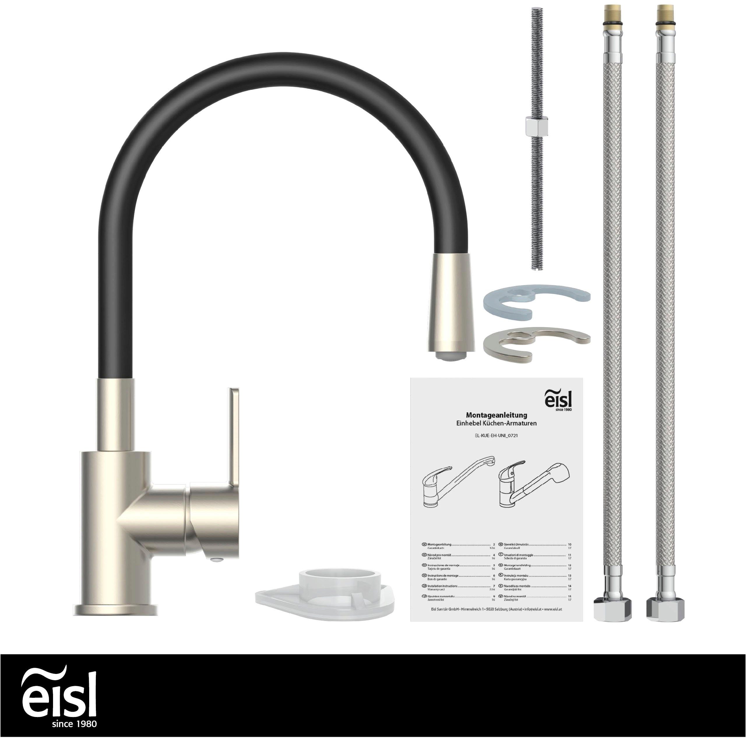 Eisl Gootsteen kraan Flexo energiebesparende cold-start, waterbesparende eco click,360° draaibaar