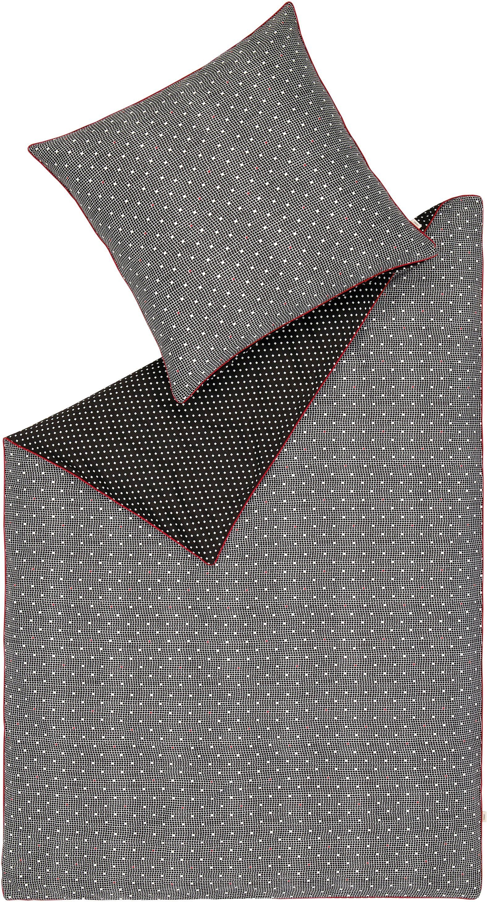 Esprit Beddengoed Heritage Satin kwaliteit (2-delig) dekbedovertrekken zwart