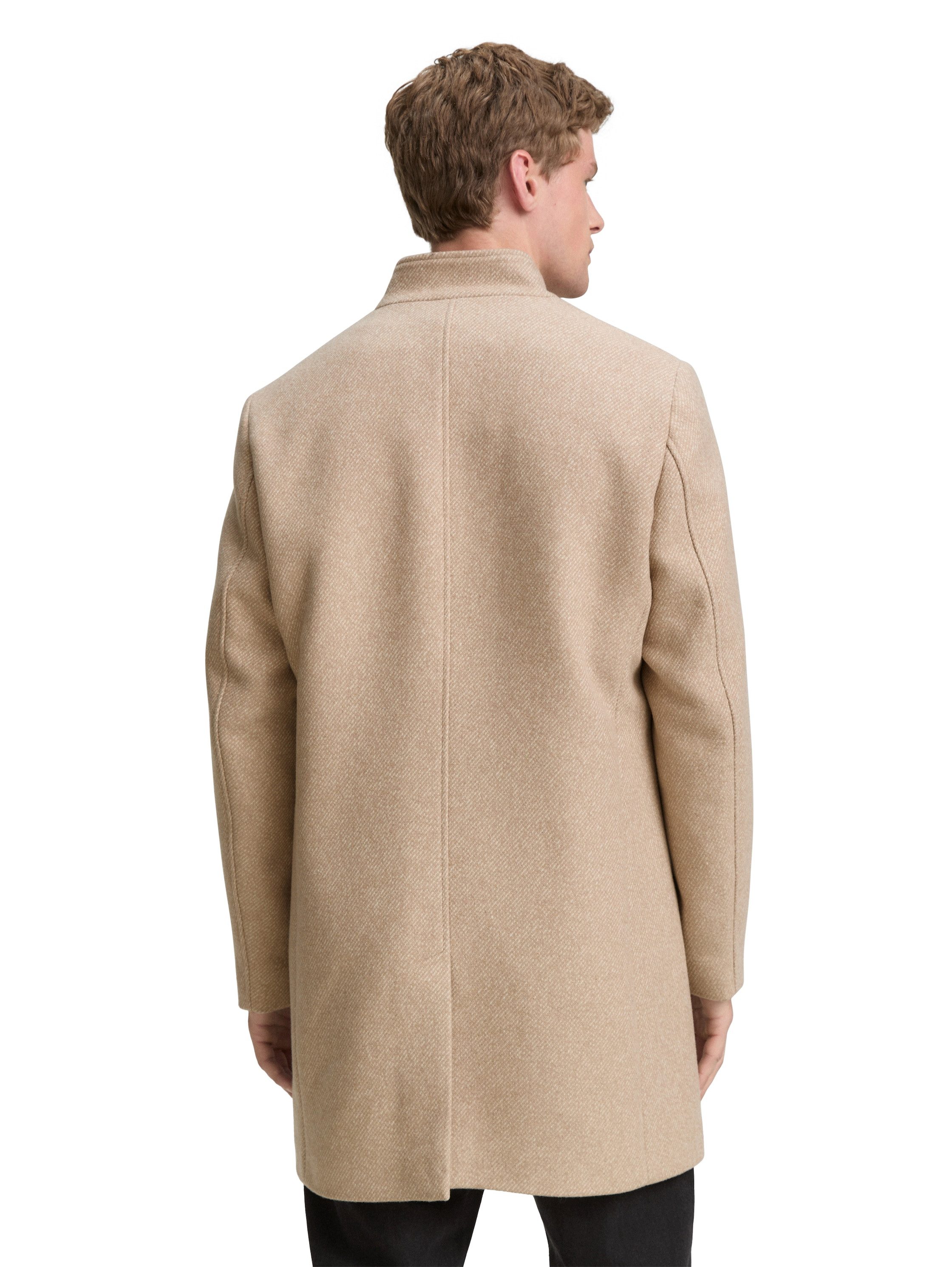 Tom Tailor Denim Wollen jack met opstaande kraag
