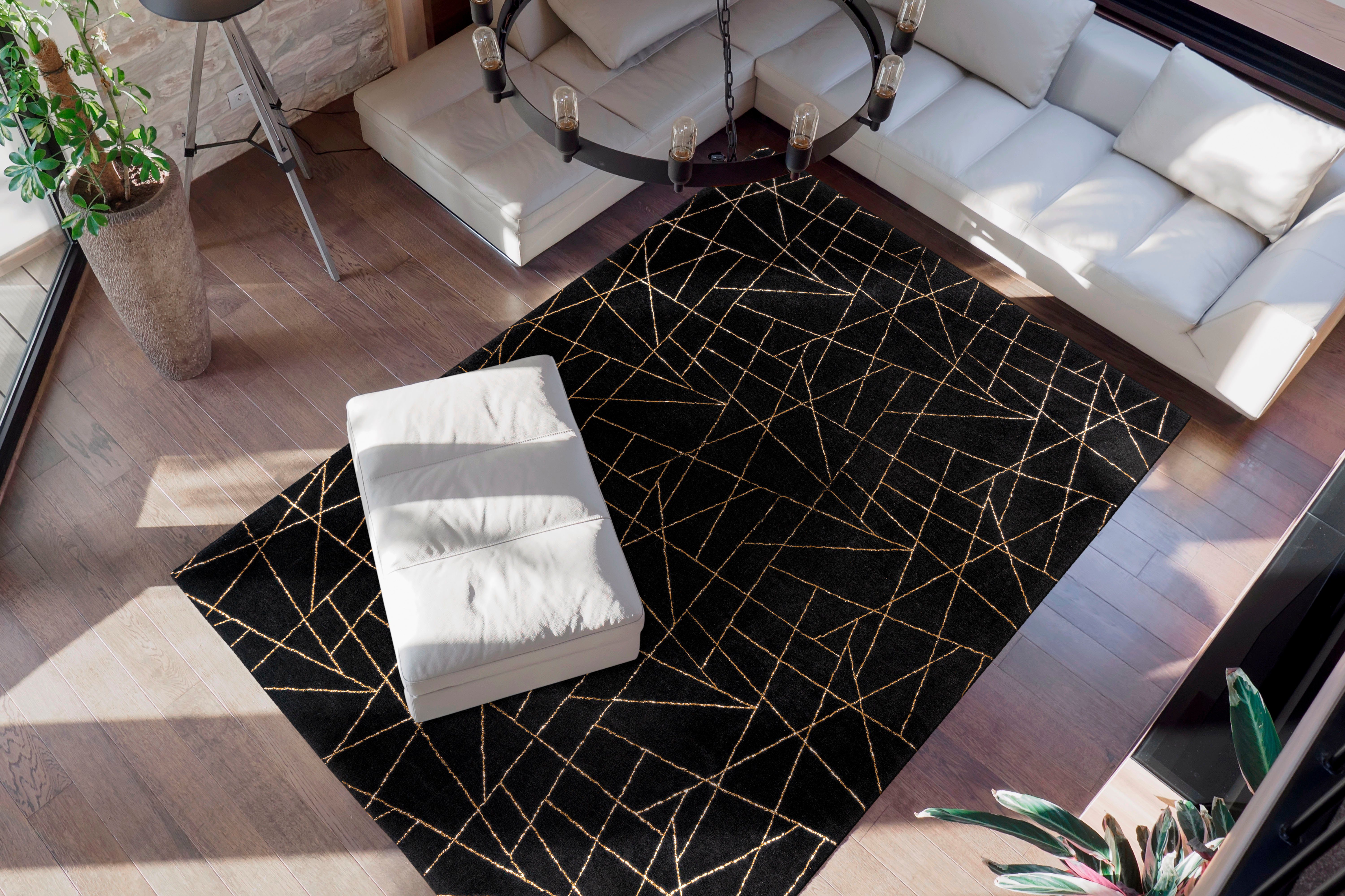 me gusta Vloerkleed Bijou 125 Glans effect, zachte pool, woonkamer, slaapkamer