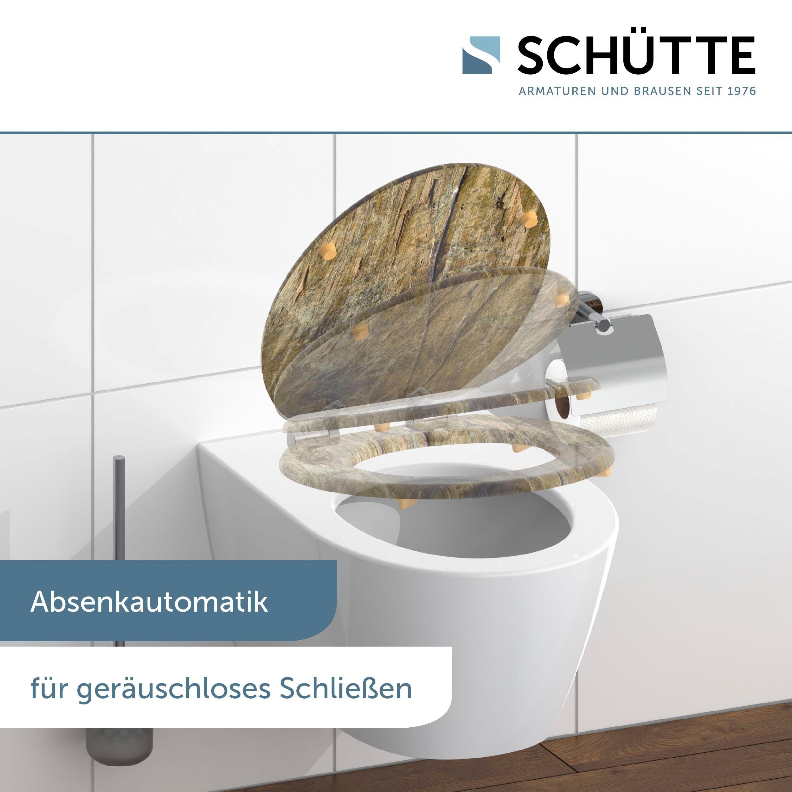 Schütte Toiletzitting Solid Wood met softclosemechanisme en houten kern, mdf
