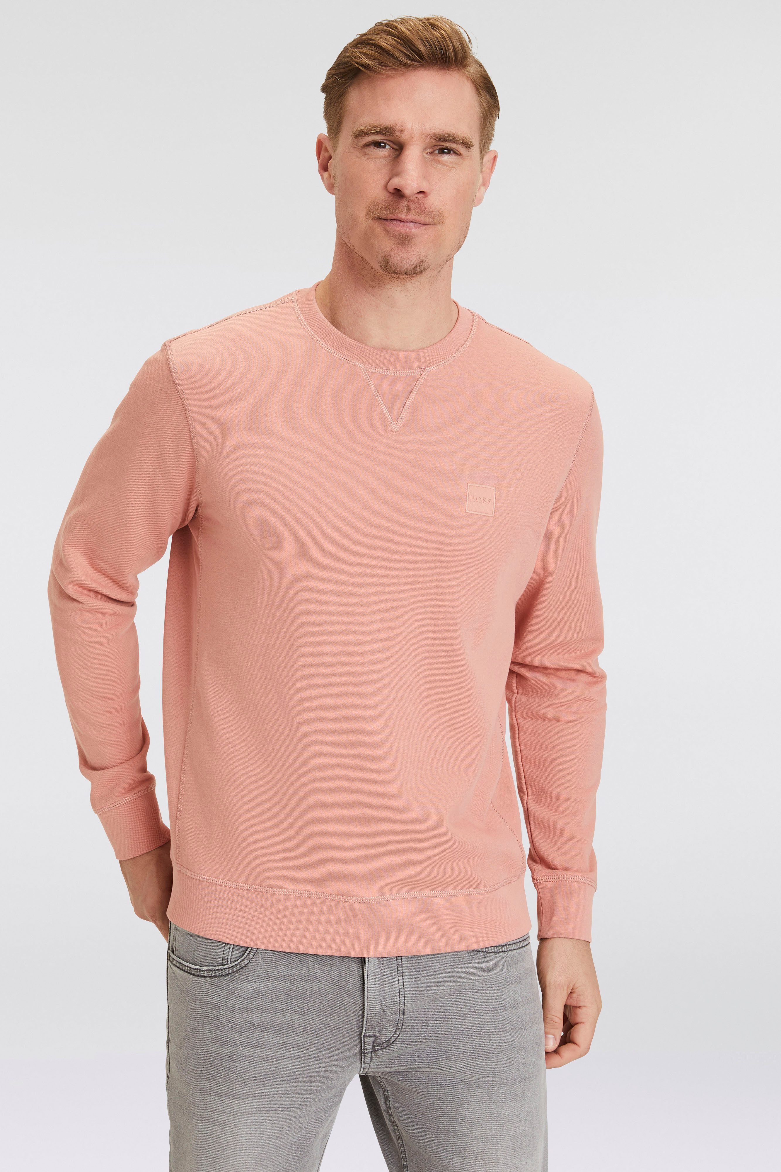 Boss Orange Sweatshirt met labelpatch model 'Westart'