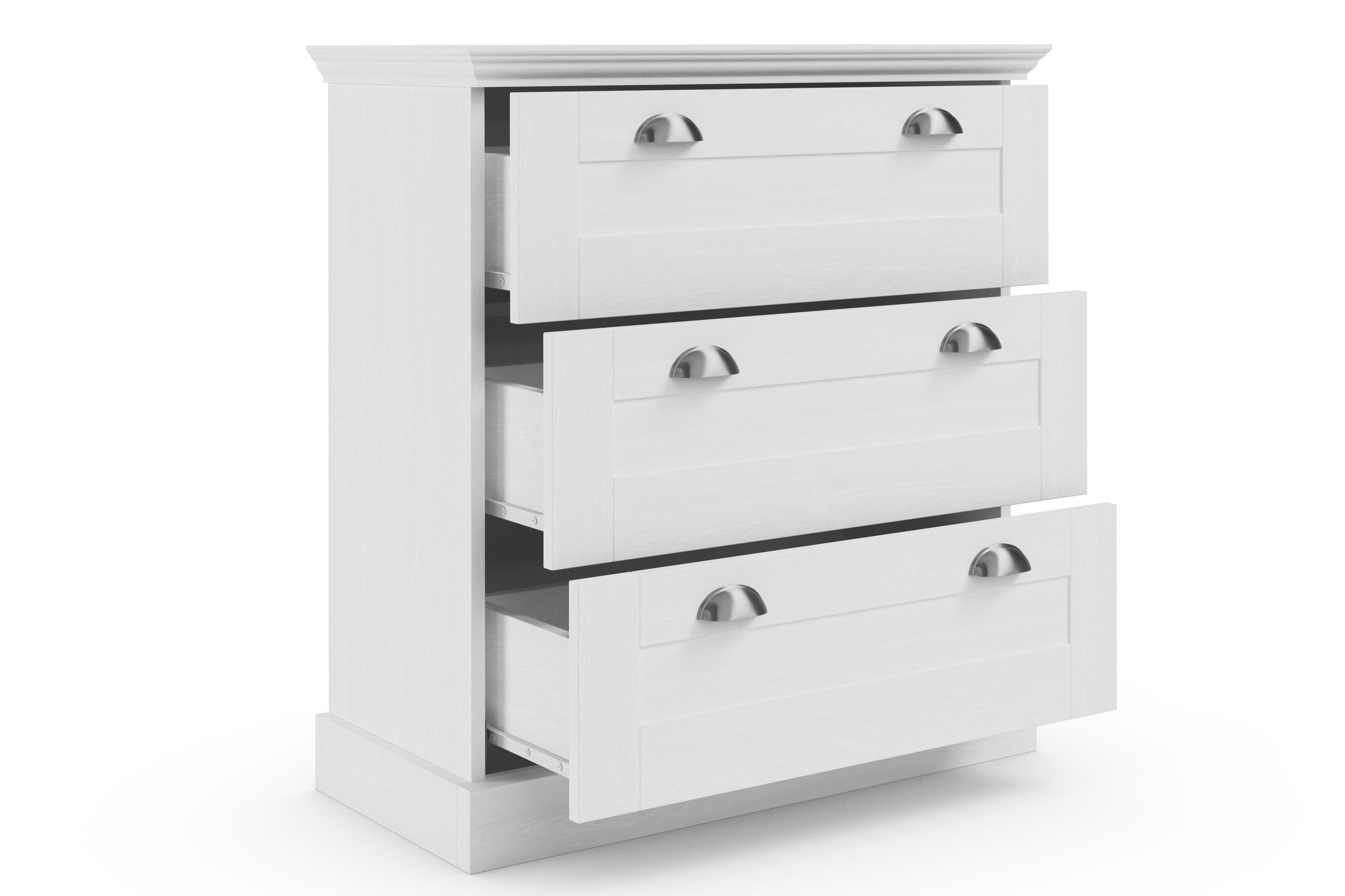 Home affaire Kast Motala met 3 lades, breedte 75 cm, hoogte 80 cm