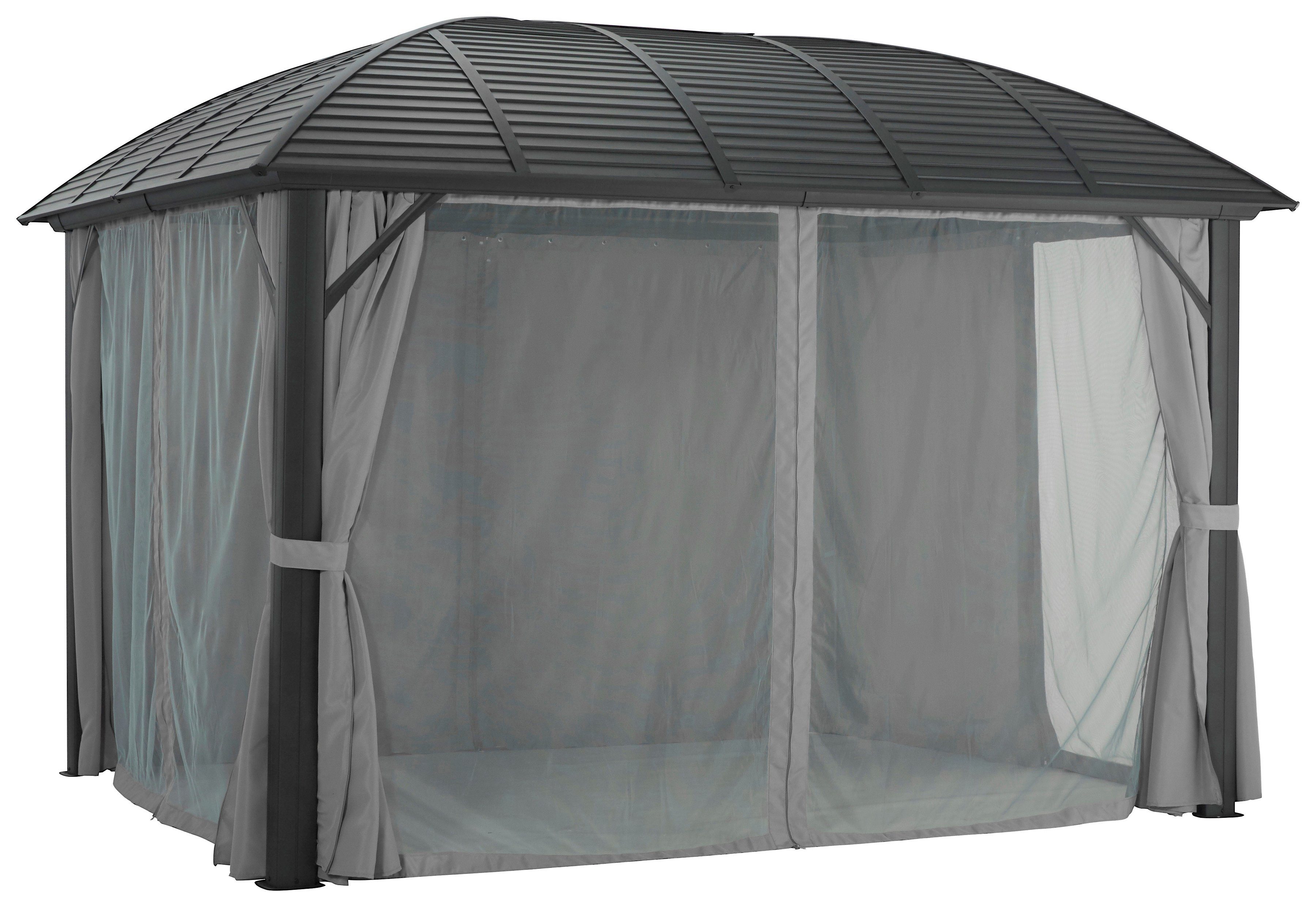 KONIFERA Tuinprieel Juni Bxd: 300x365 cm of 300x425 cm, aluminiumframe (set)