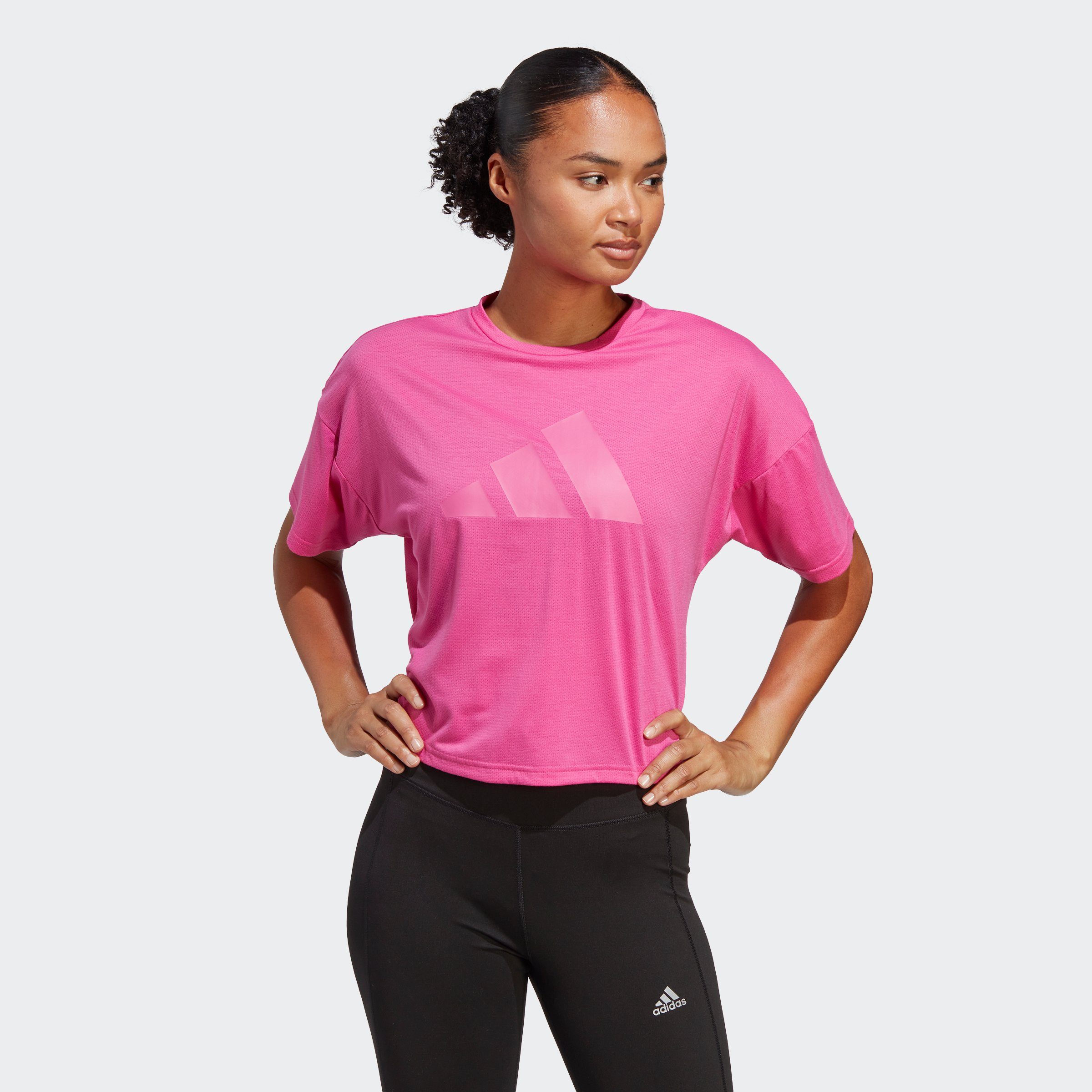 adidas Performance T-shirt TRAIN ICONS 3 BAR LOGO