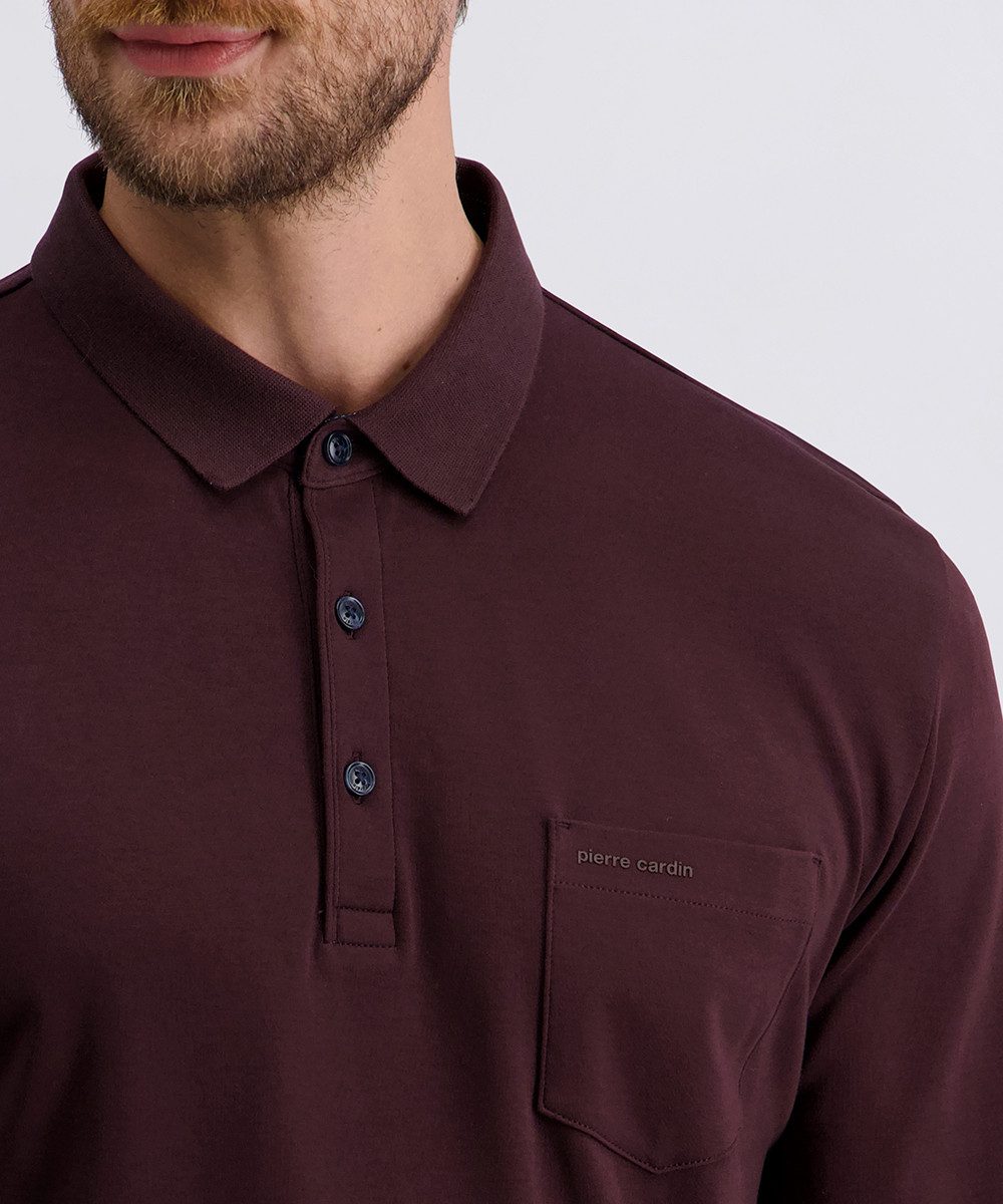 Pierre Cardin Poloshirt met lange mouwen