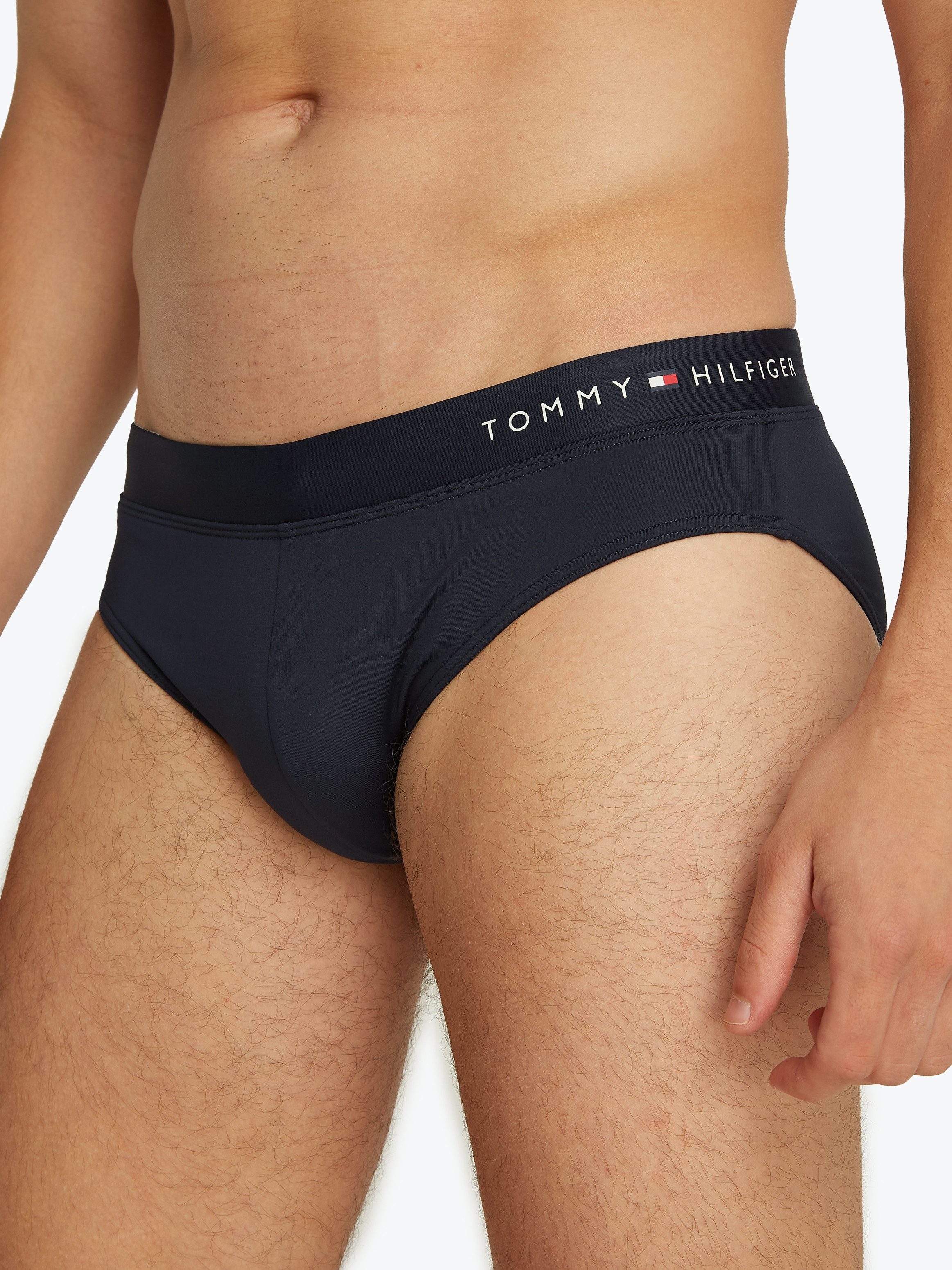 Tommy Hilfiger Swimwear Zwembroek Brief met een logo-opschrift
