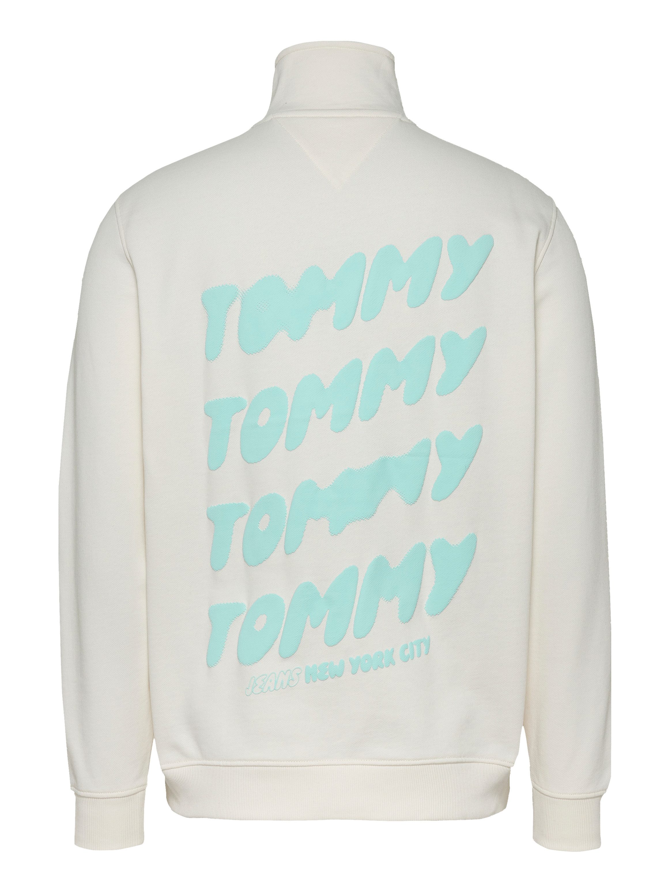 TOMMY JEANS Sweatshirt TJM REG BUBBLE QRTR ZIP FRNT/BCK