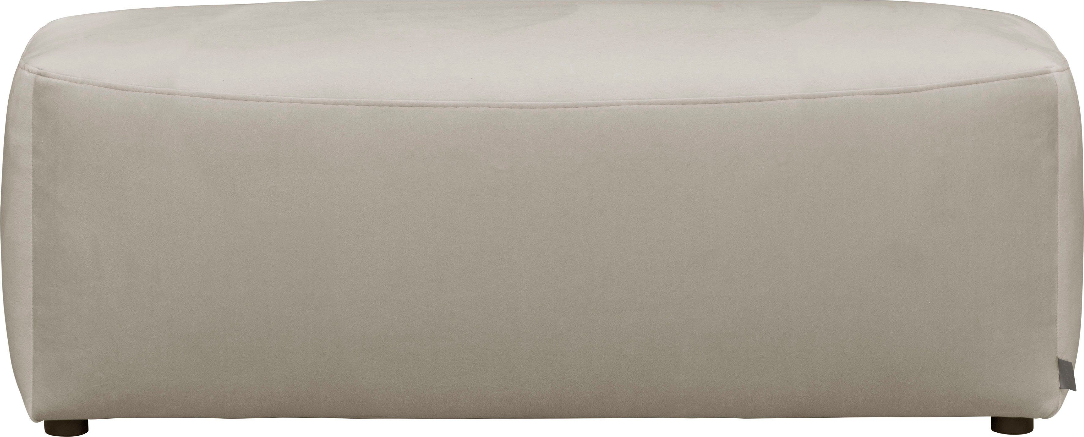 LeGer Home by Lena Gercke Hocker YANI zitpoef met golfondersteuning, afmetingen B/D/H: 126/65/46 cm