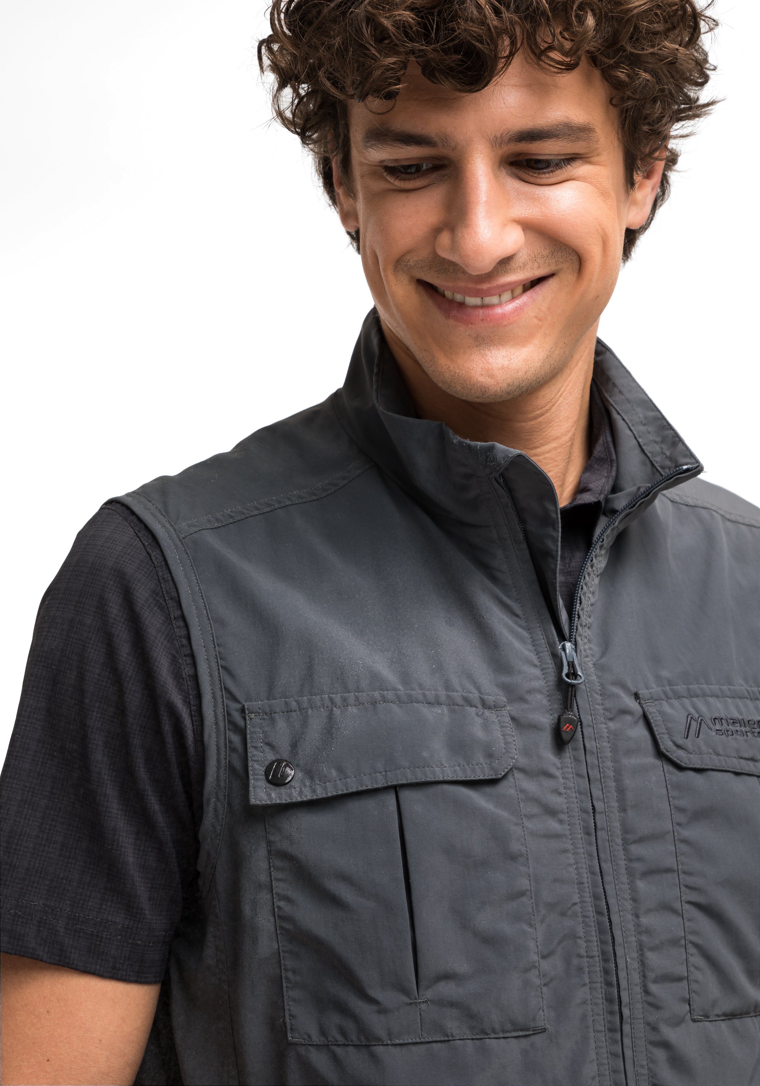 Maier Sports Functioneel jack VALDEMAR Veelzijdige functionele bodywarmer, perfect voor wandelen en vakantie