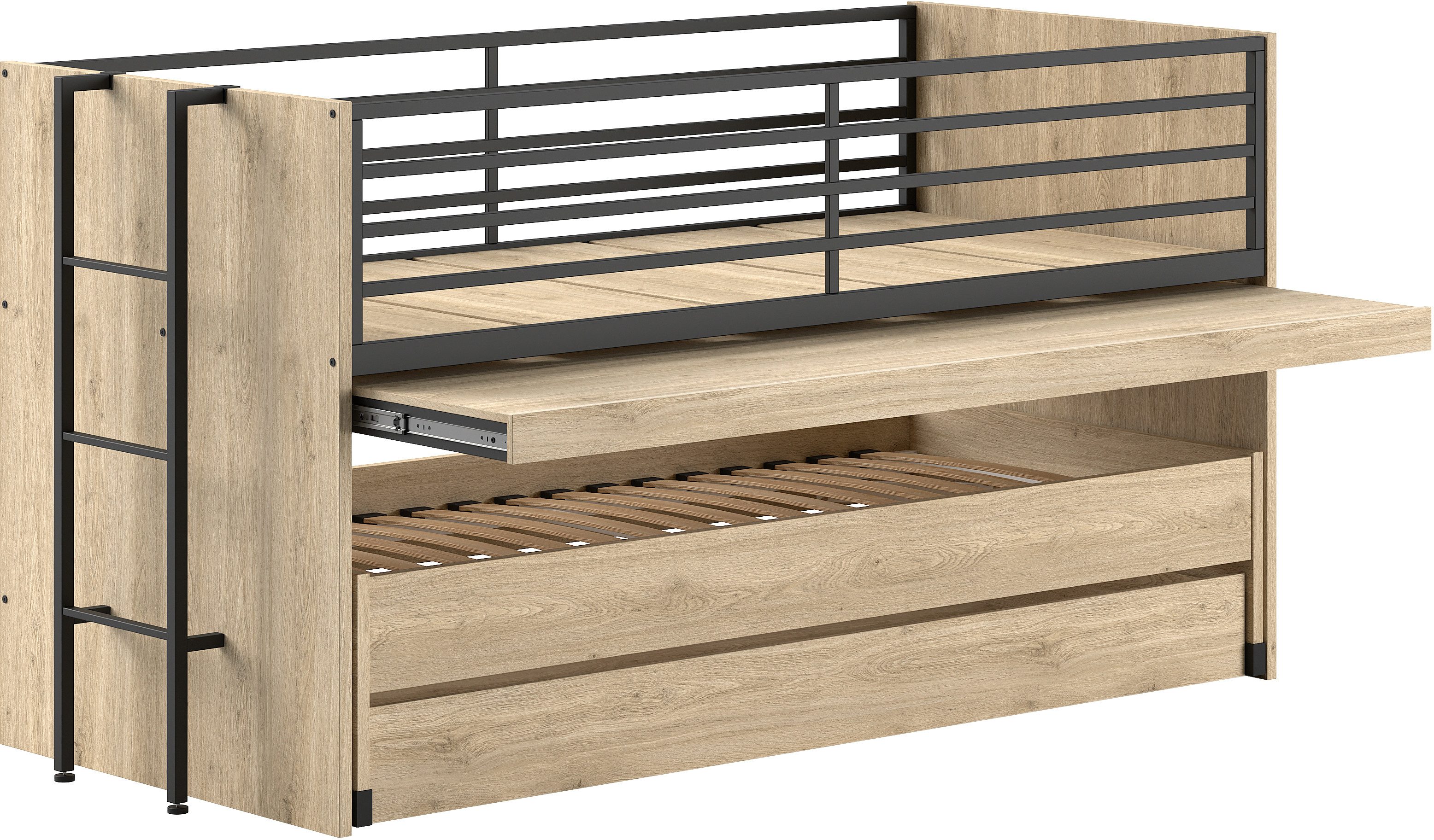 Home affaire Stapelbed Praktisch stapelbed met veel functionaliteit, 2 decors om uit te kiezen