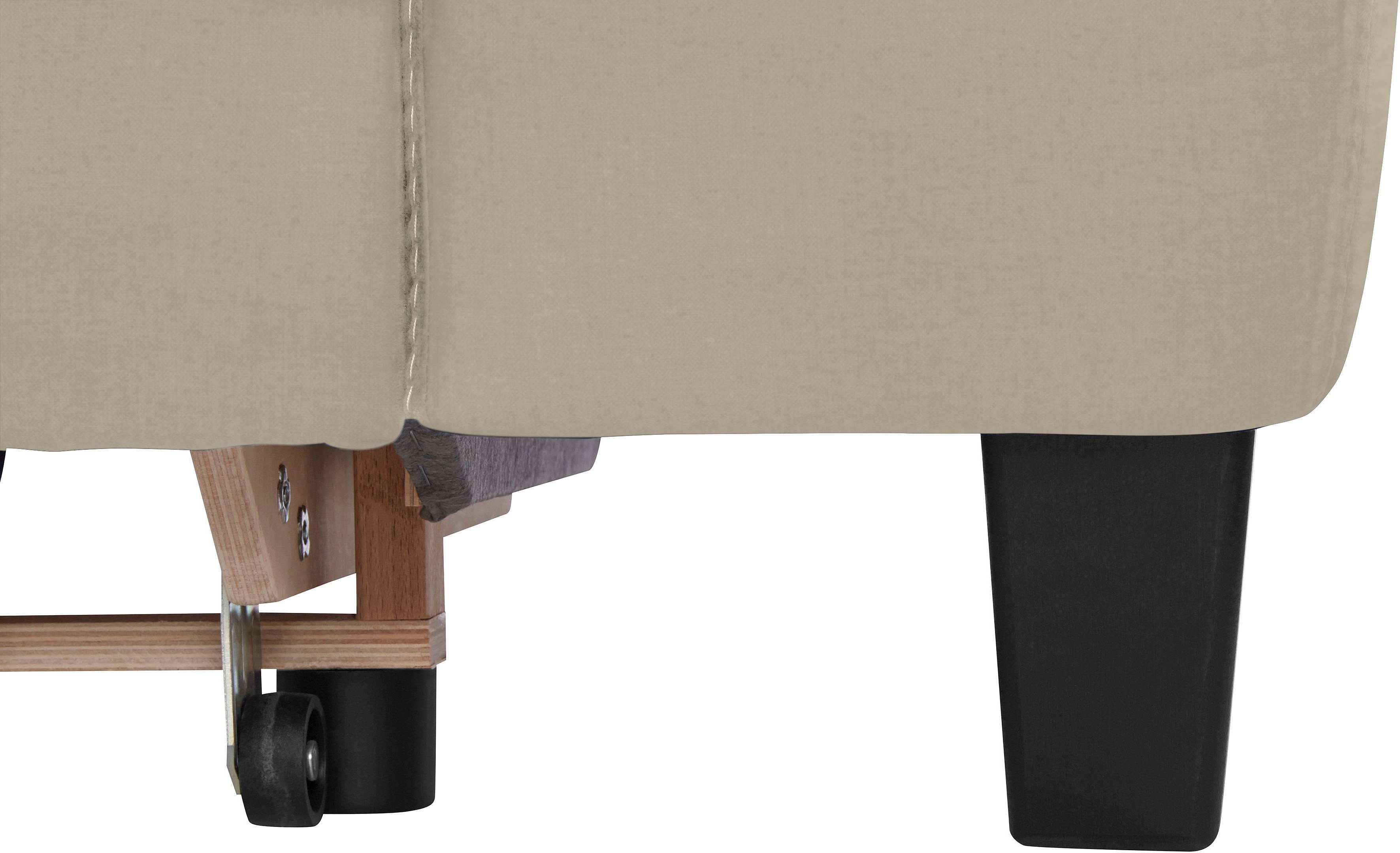 COTTA Hoekbank Morven L-vorm met hoofdeindeverstelling keuze met bedfunctie, bedlade & draadloze oplader