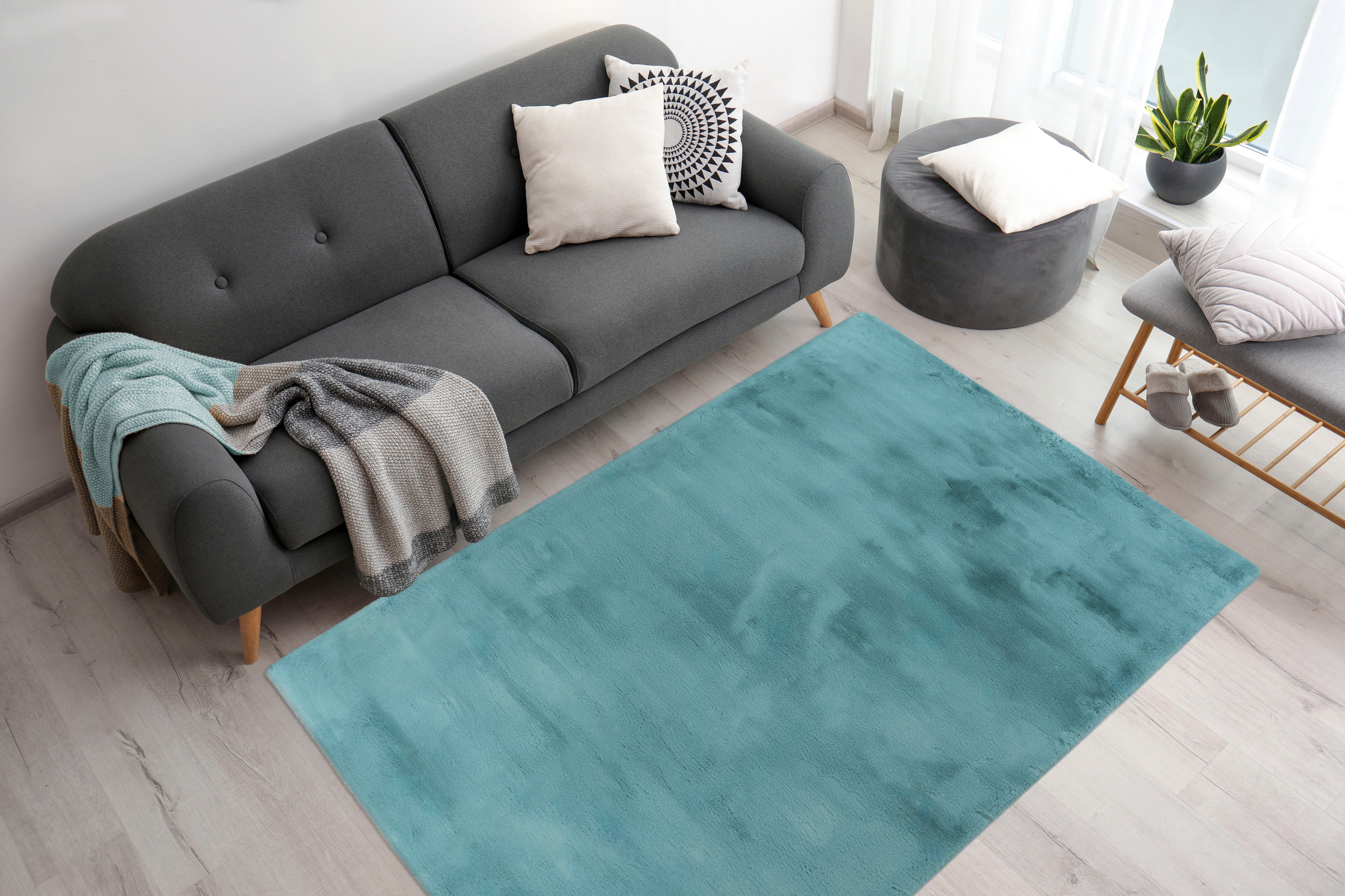 aRTE ESPINA Vachtvloerkleed Rabbit 100 Imitatiebont, konijnenbont-gevoel, superzacht, hoogpolig vloerkleed