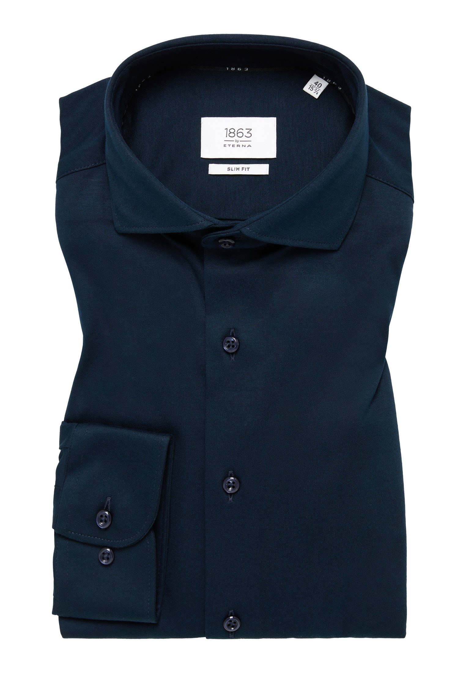 Eterna Overhemd met lange mouwen Slim fit NON IRON (strijkvrij)