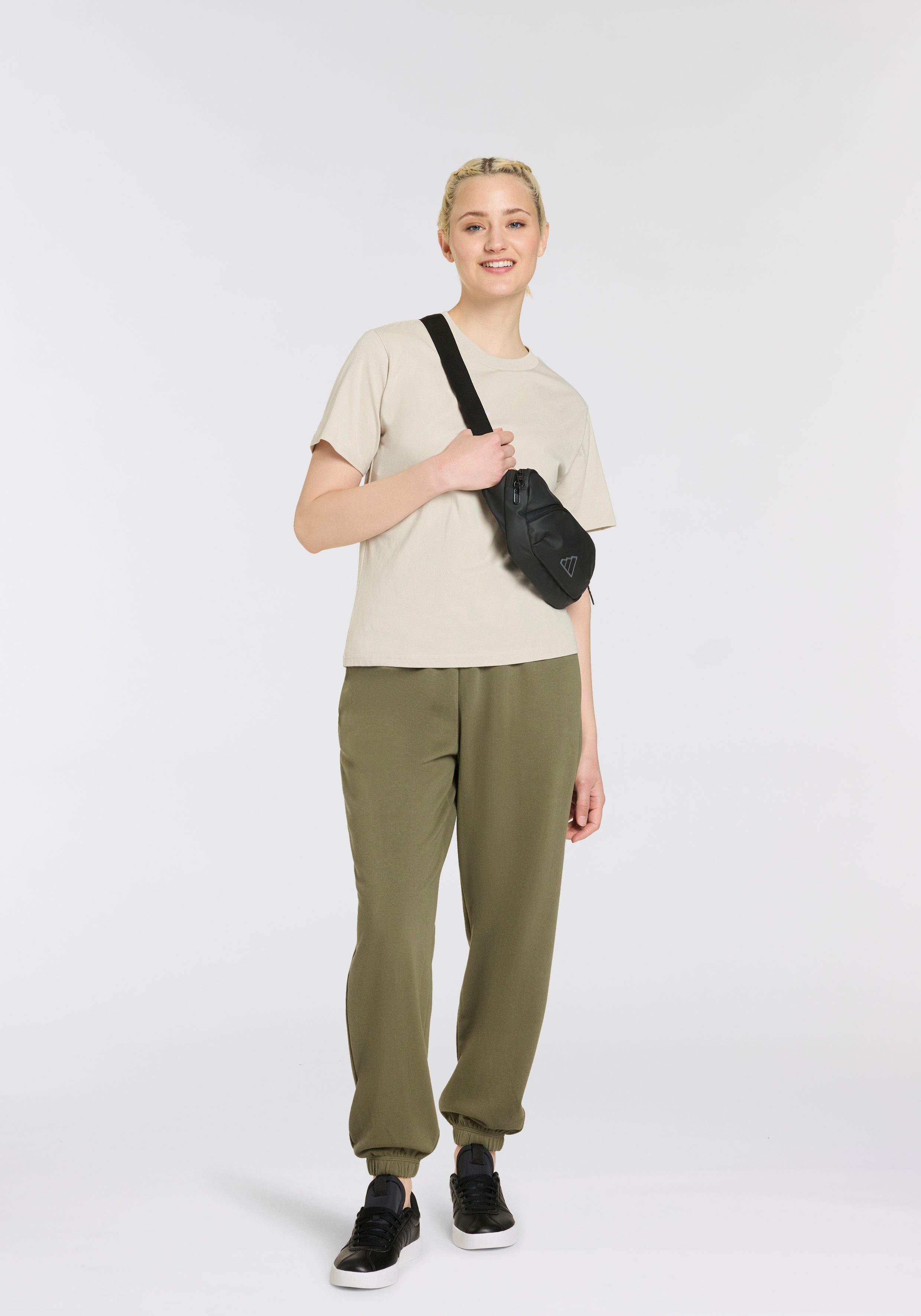 adidas Sportswear Sportbroek W SL FT CF PT Joggingbroek van zacht French Terry materiaal (1-delig)