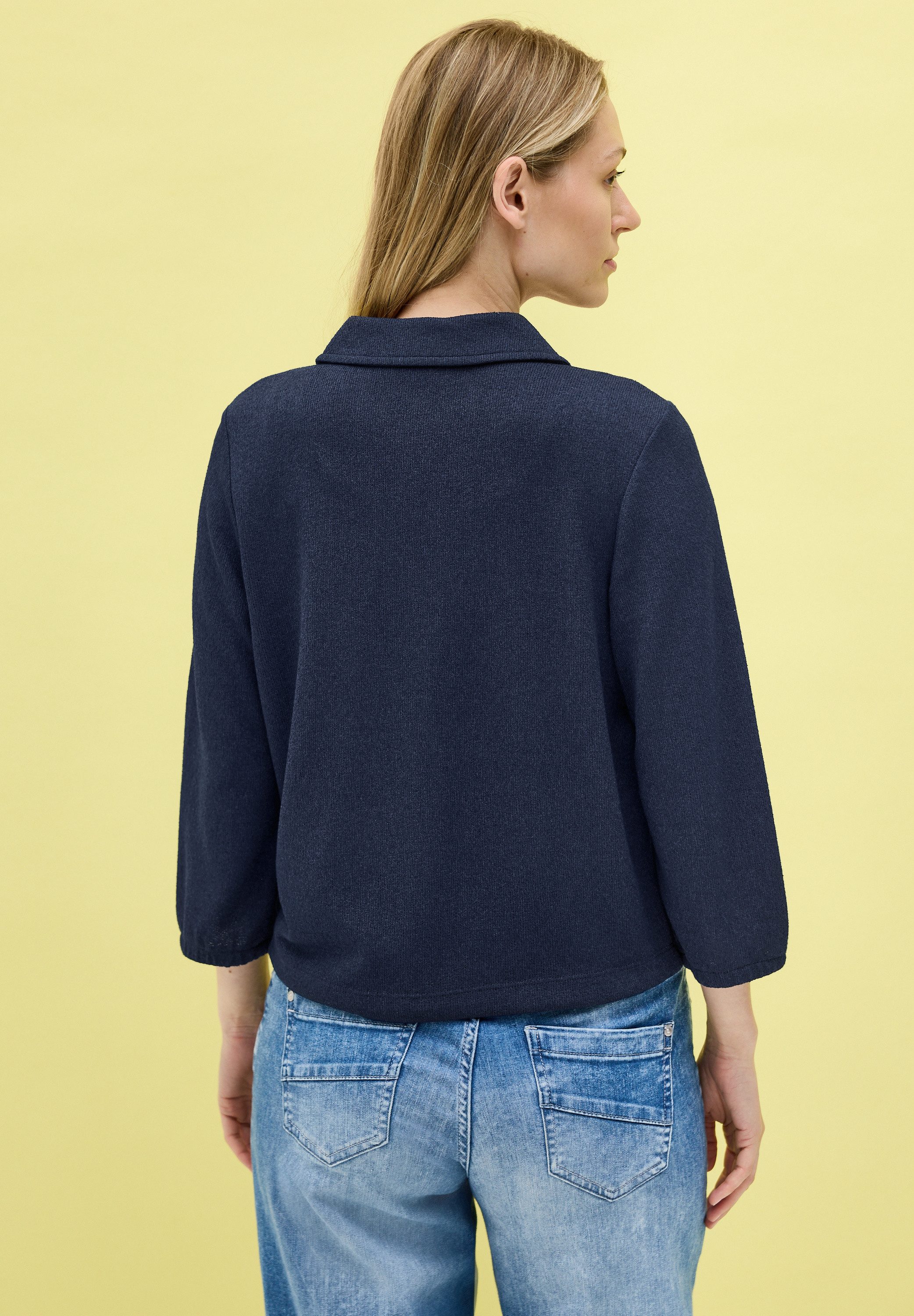 Cecil Vest kort, met blousekraag en knoopsluiting