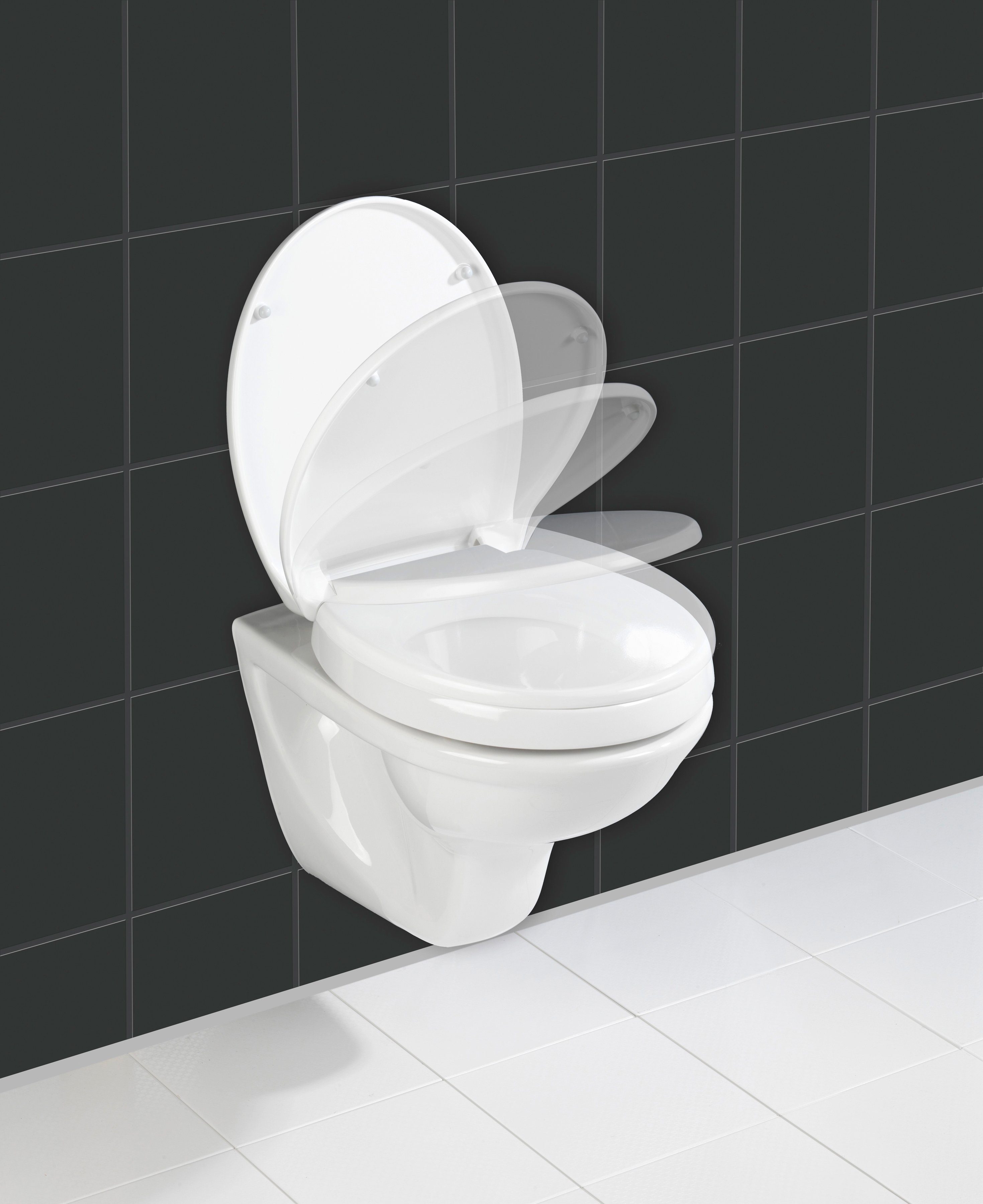 WENKO Toiletzitting Secura Comfort met zitverhoging en softclosemechanisme