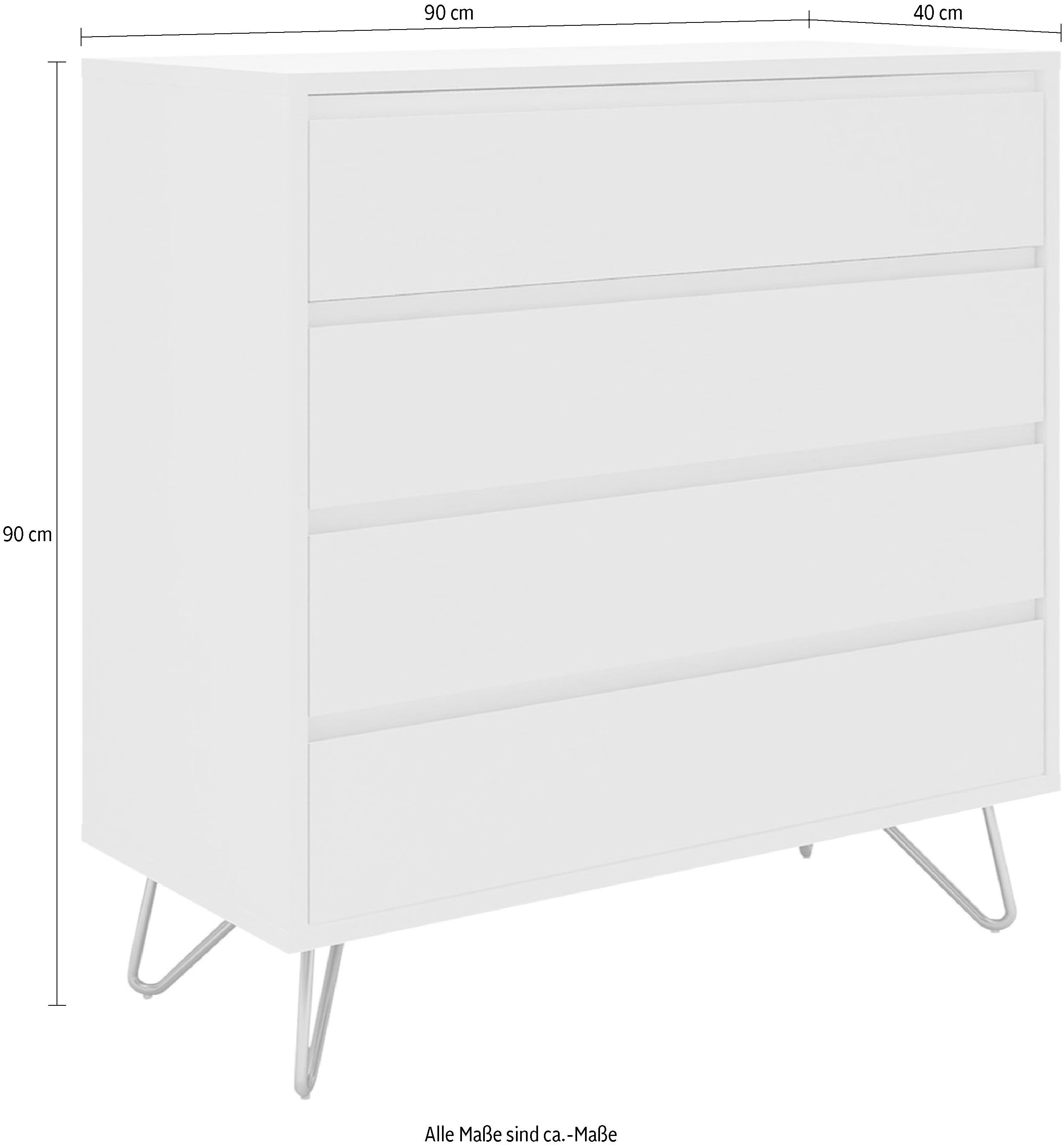 SalesFever Kast in mooie kleuren, dressoir, halkast, sidetable
