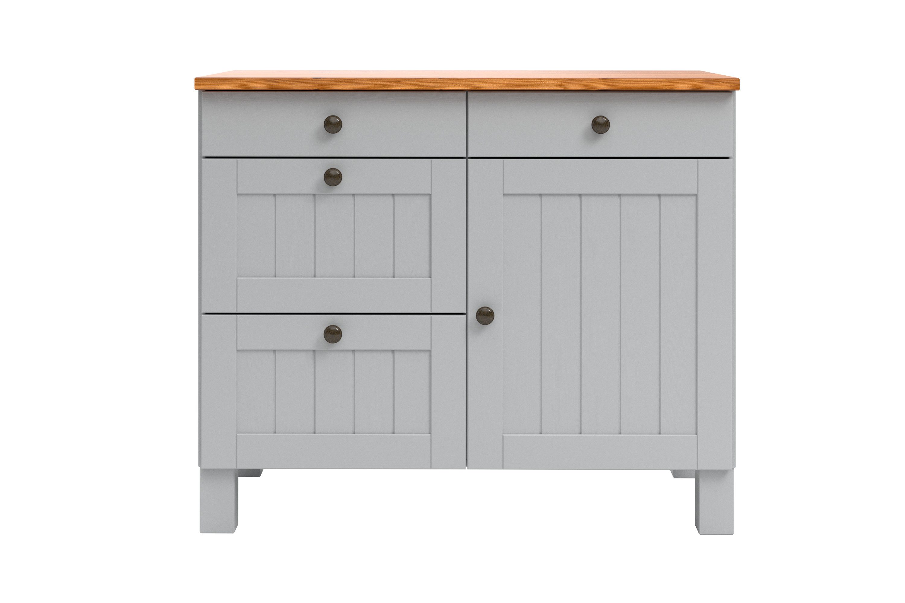 Home affaire Onderkast Alby2 , met metalen handgrepen, breedte 100 cm