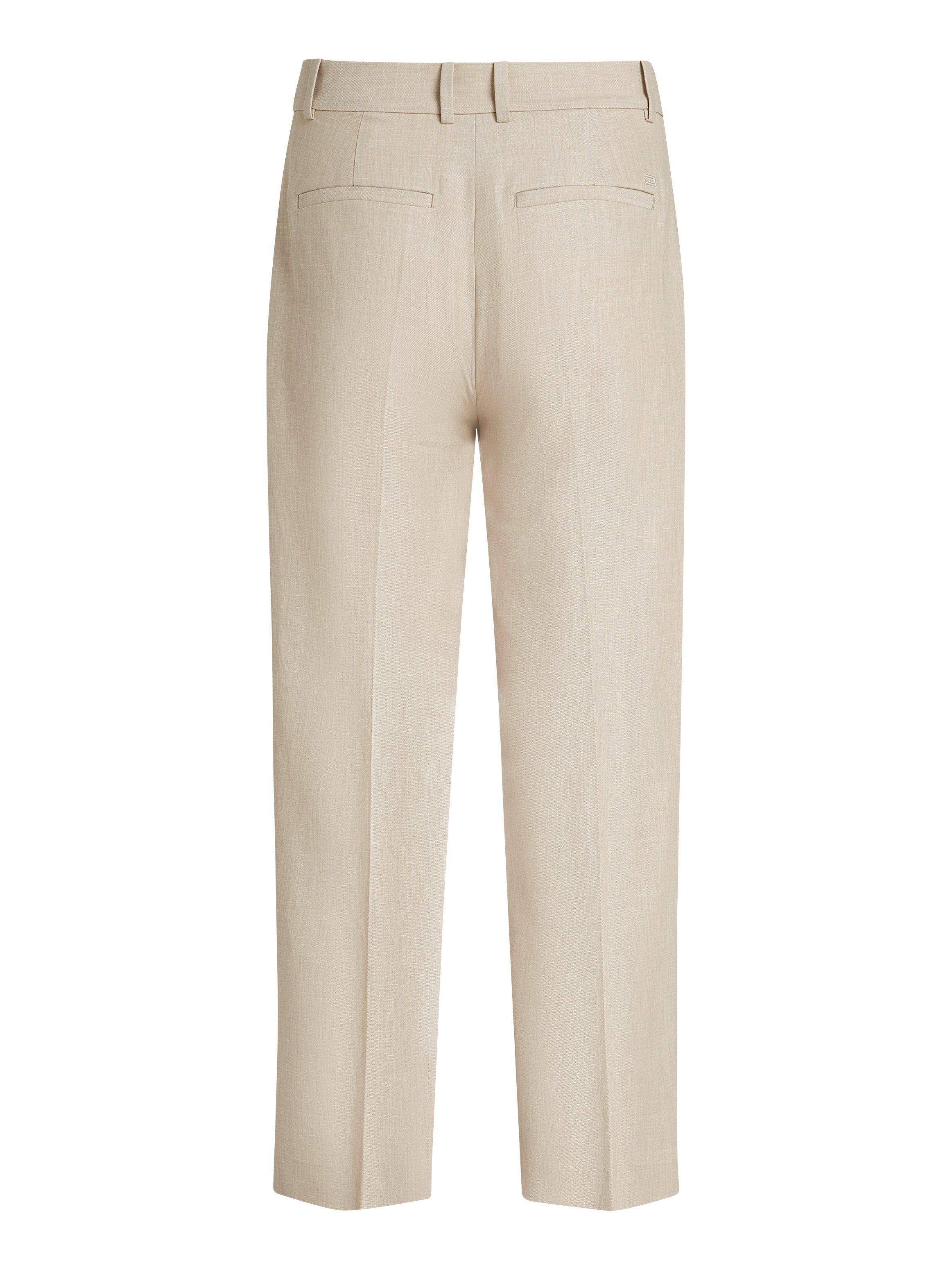 Tommy Hilfiger Geweven broek LINEN MIX PLEATED TAPERED PANTS