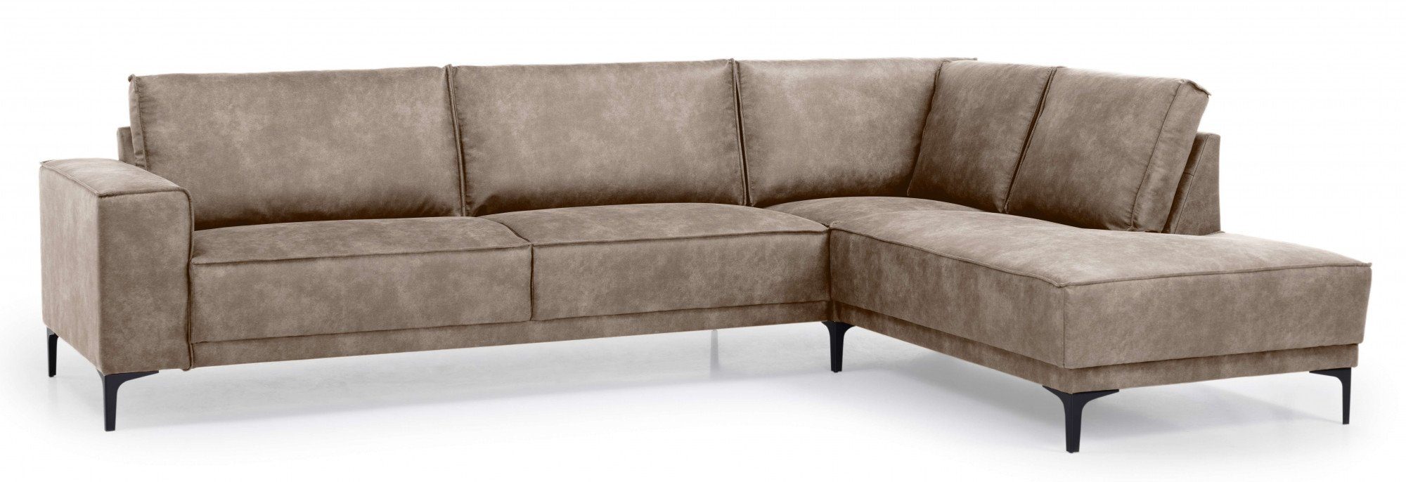 Places of Style Hoekbank Oland, structuur, platweefsel, luxe microvezel, bouclé