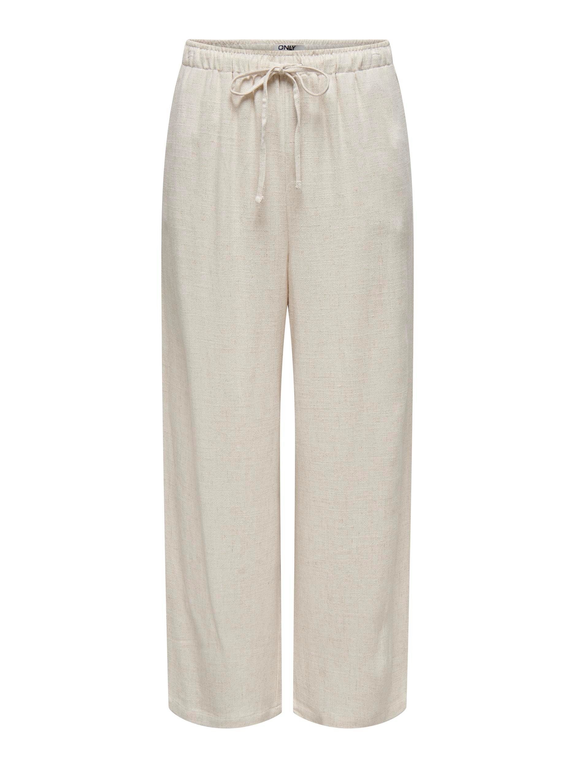 Only Joggingbroek ONLSIESTA MW PULL-UP LINEN BL PNT NOOS