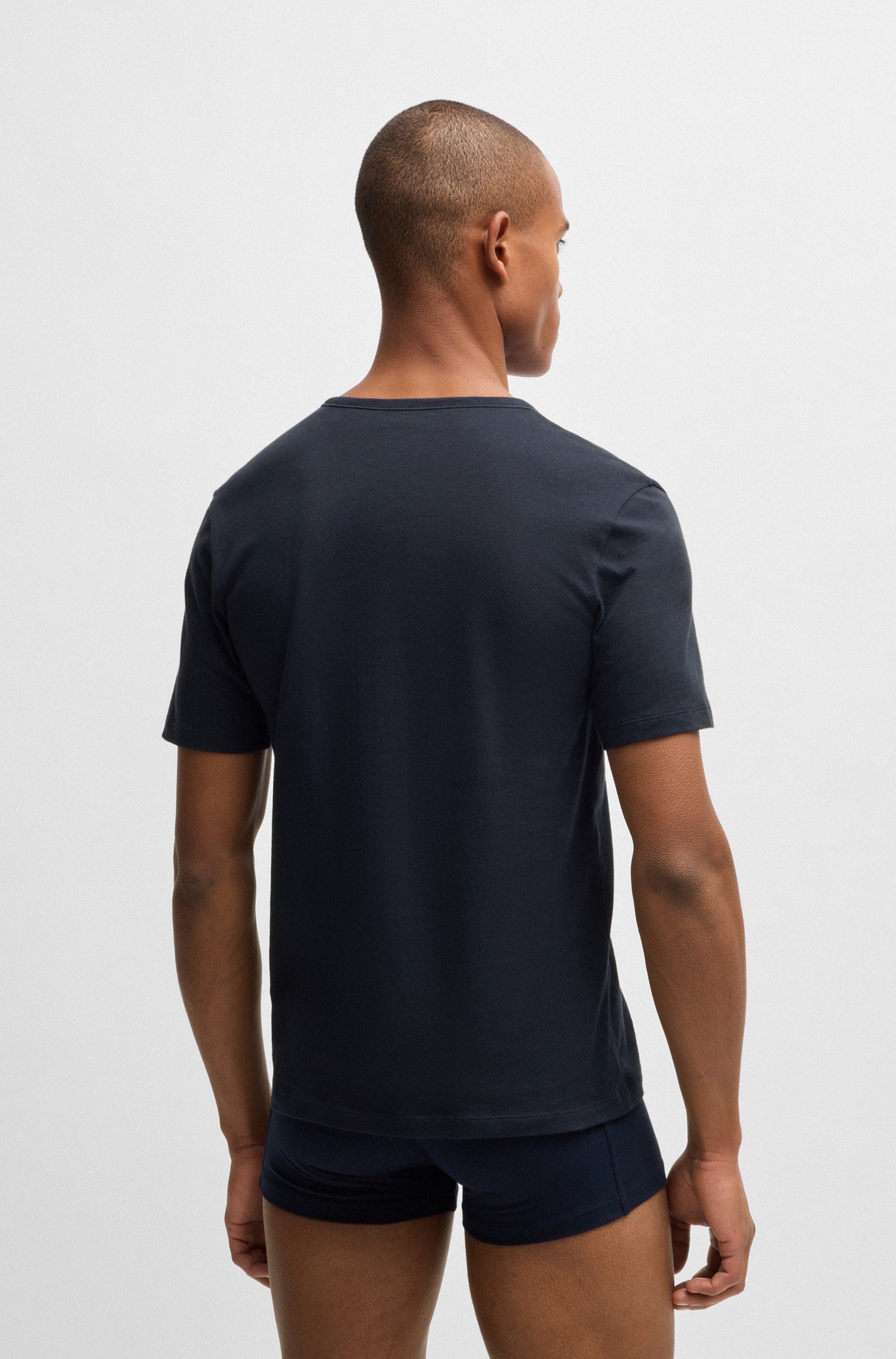 BOSS T-shirt TShirtRN 3P Classic met boss borduurwerk (set, 3-delig)