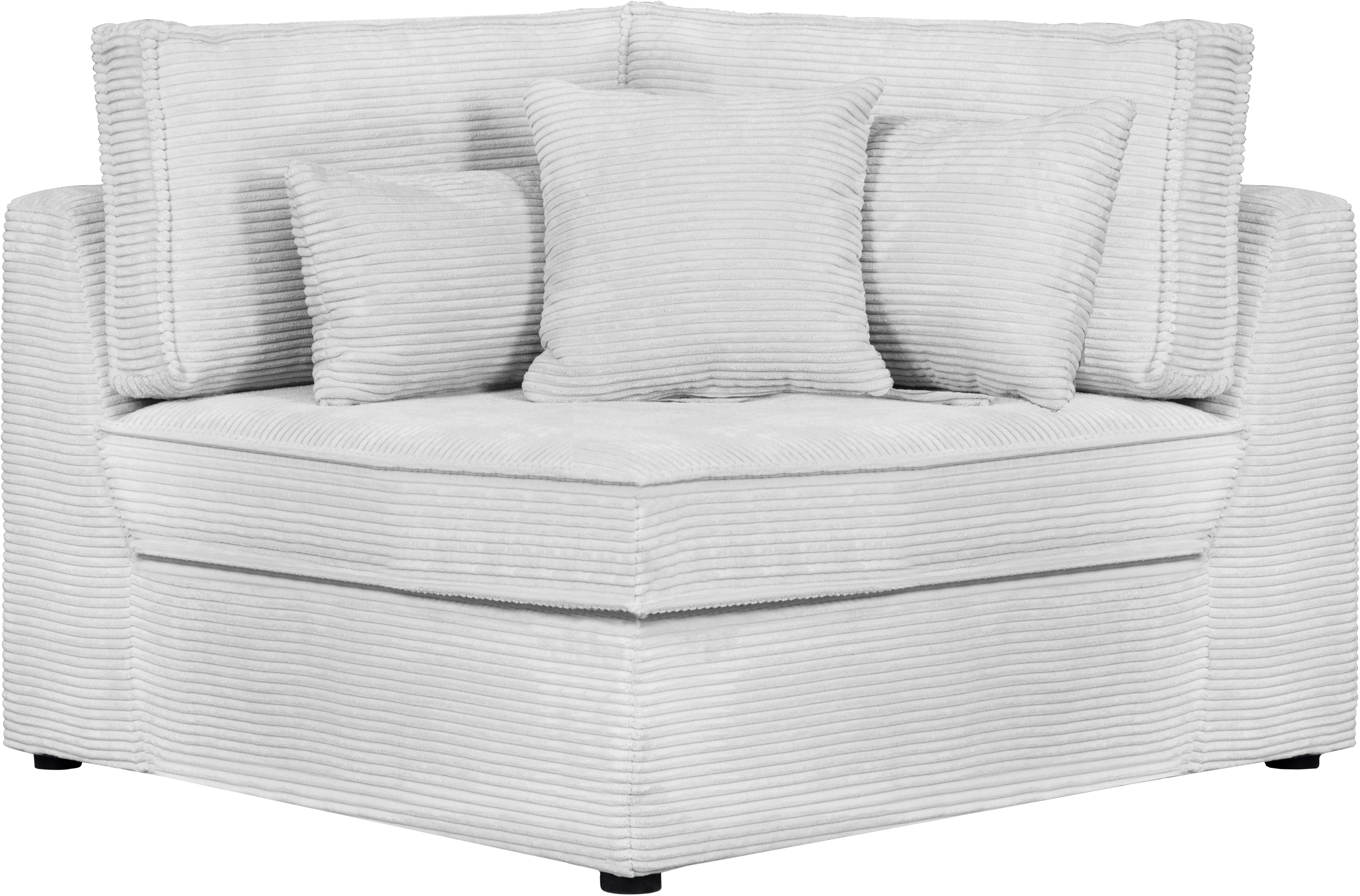 RAUM.ID Bank-hoekelement Florid Deel van een modulaire bank , stevig zitcomfort, ook in cord
